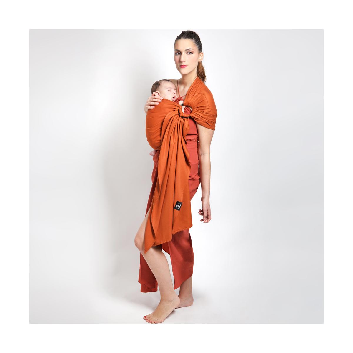 Echarpe de portage Sling tissée sans noeud, LOVE RADIUS