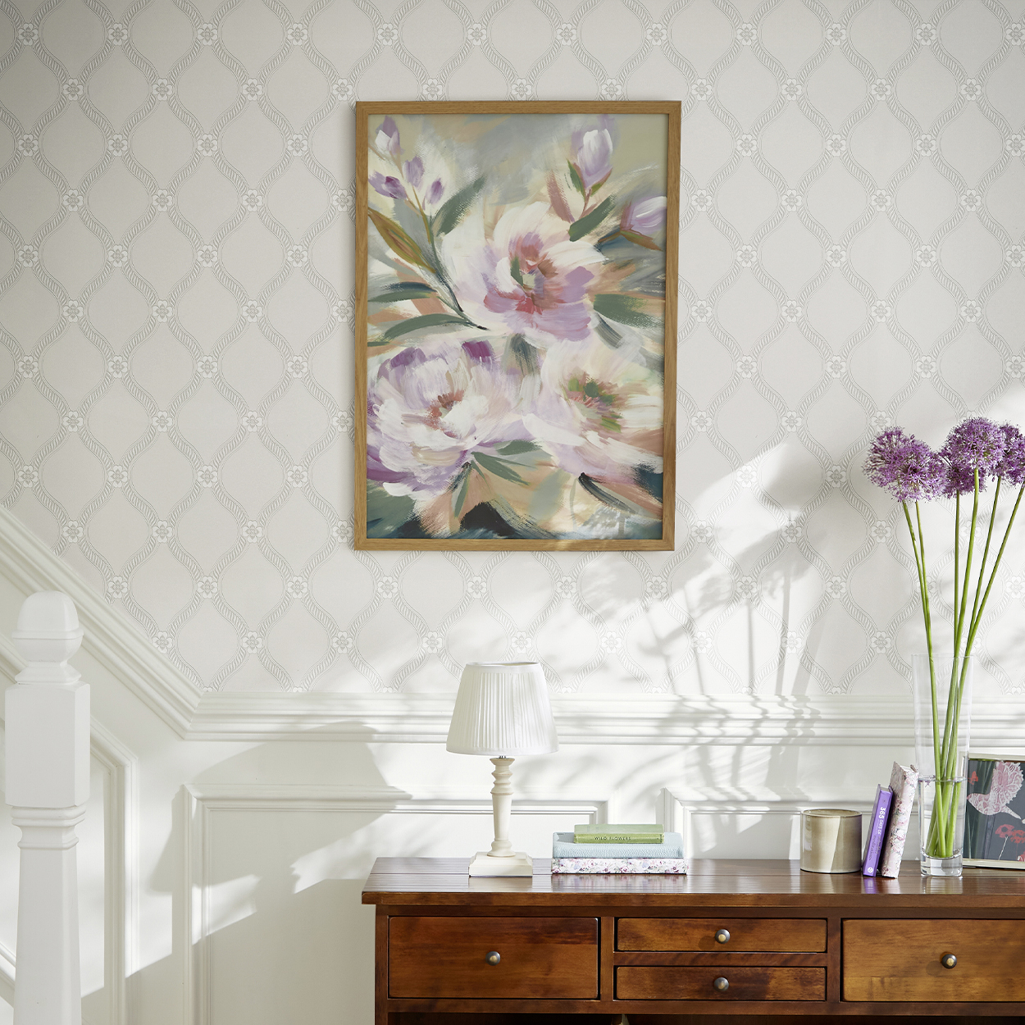 Papier peint à peindre Teillis fleuris, LAURA ASHLEY