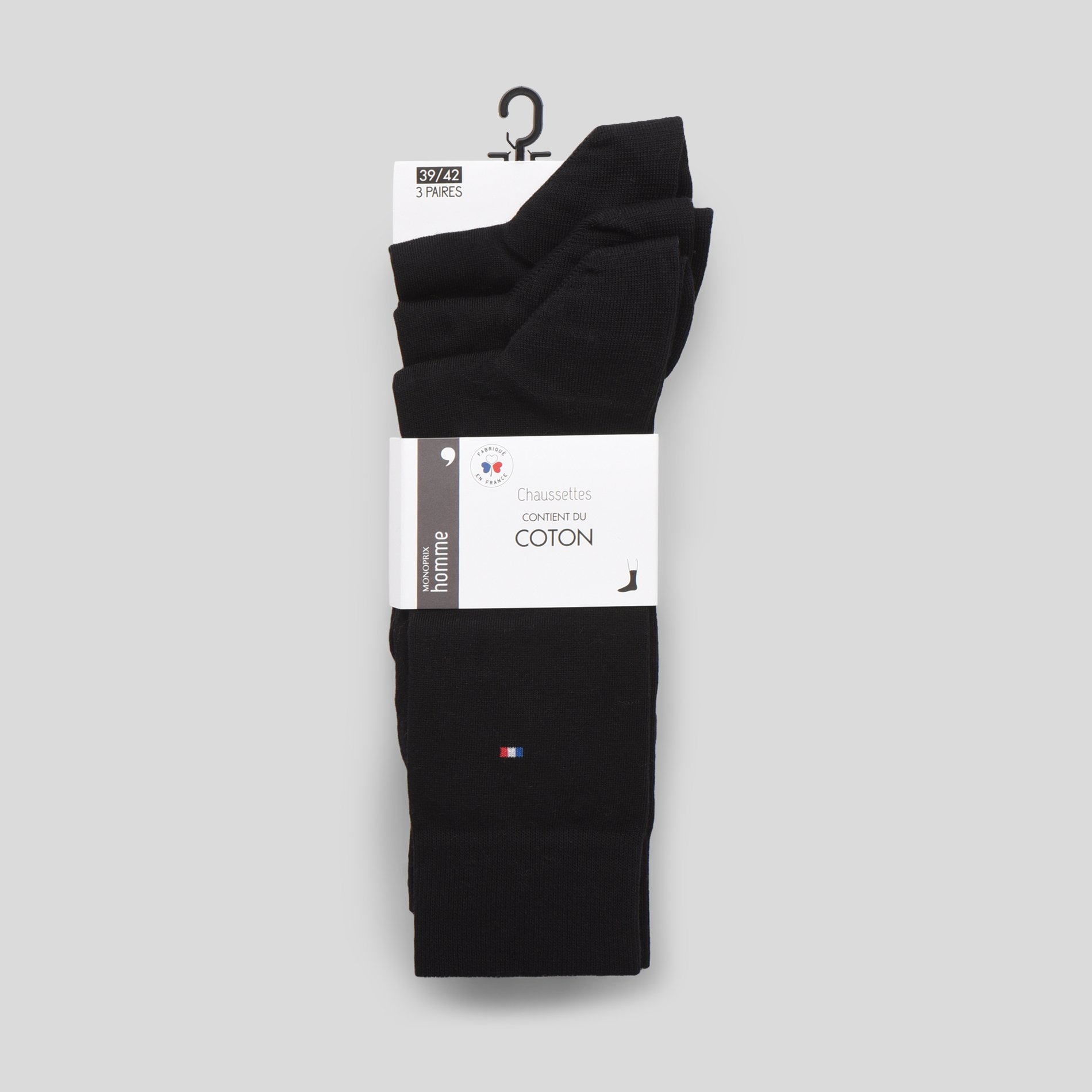 Lot de 3 paires de chaussettes, MONOPRIX