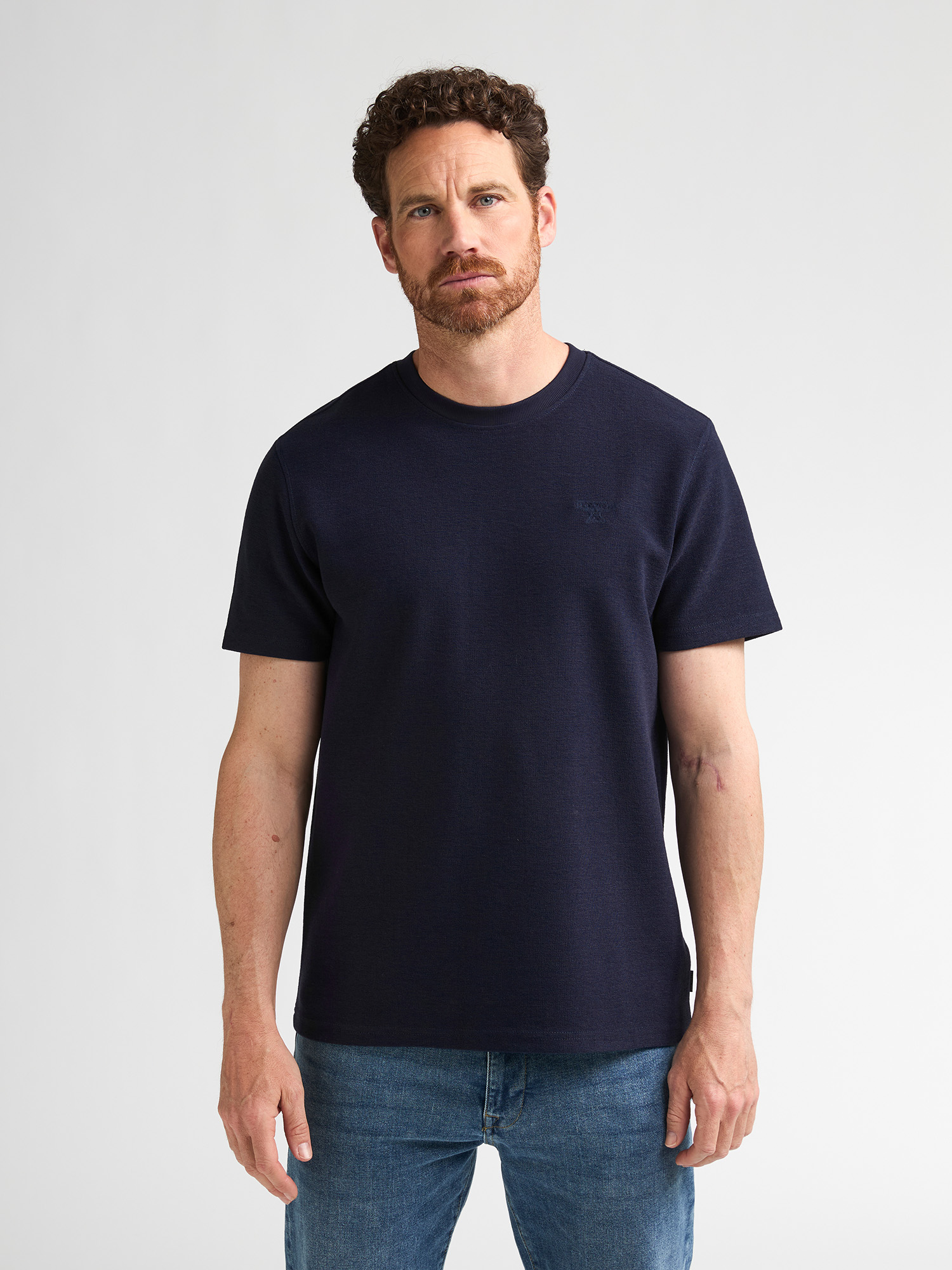 T-shirt en coton texturé yates, PETROL INDUSTRIES