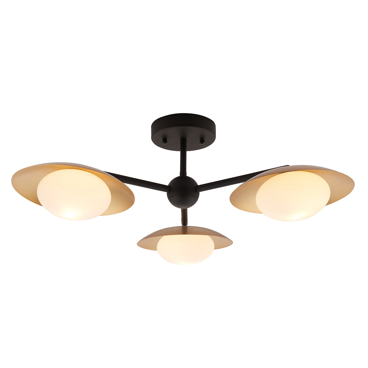 Musa 3-Light Opal Glass Ceiling Light, ÉDITÉ