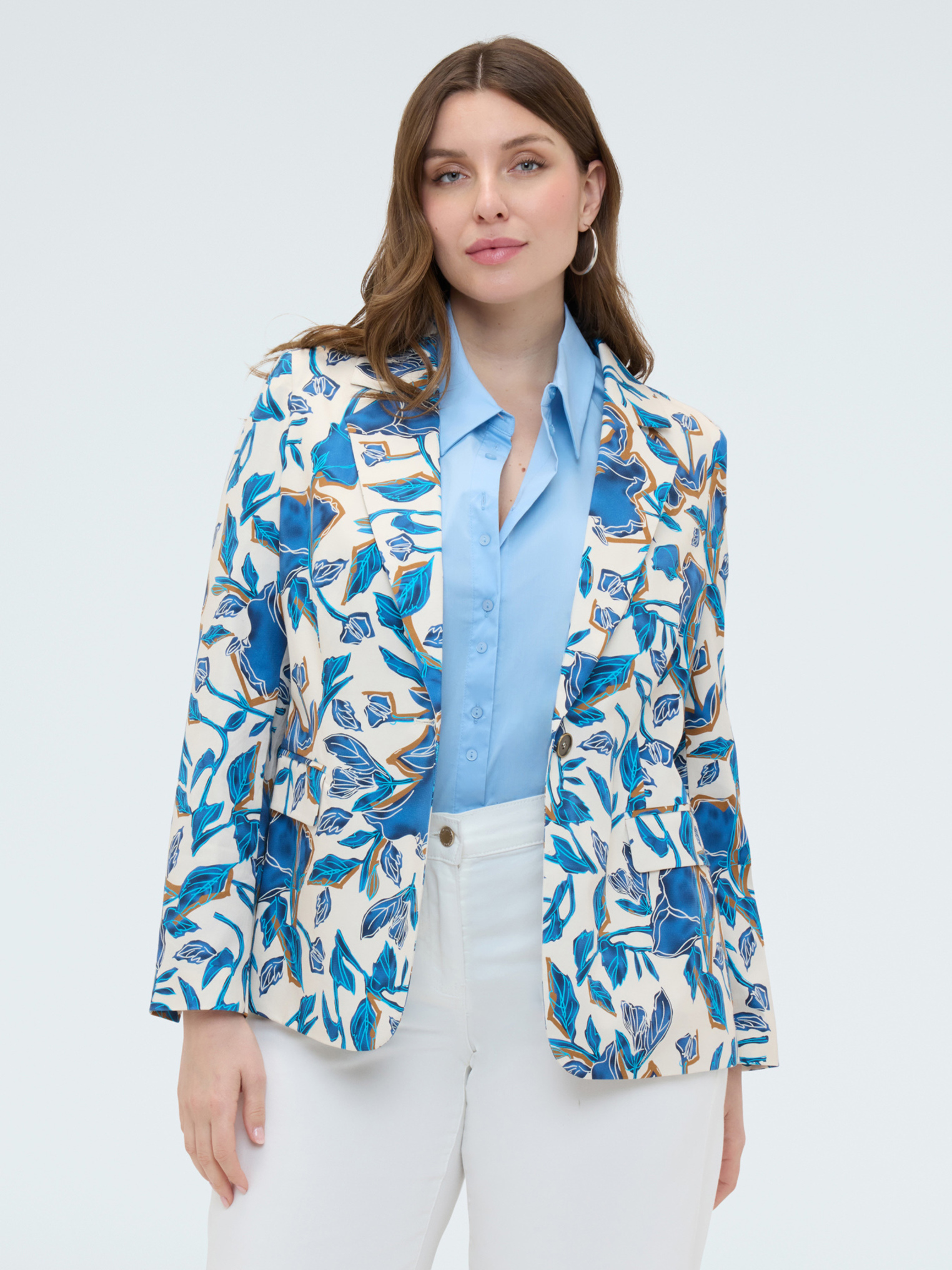 Blazer à imprimé floral, FIORELLA RUBINO