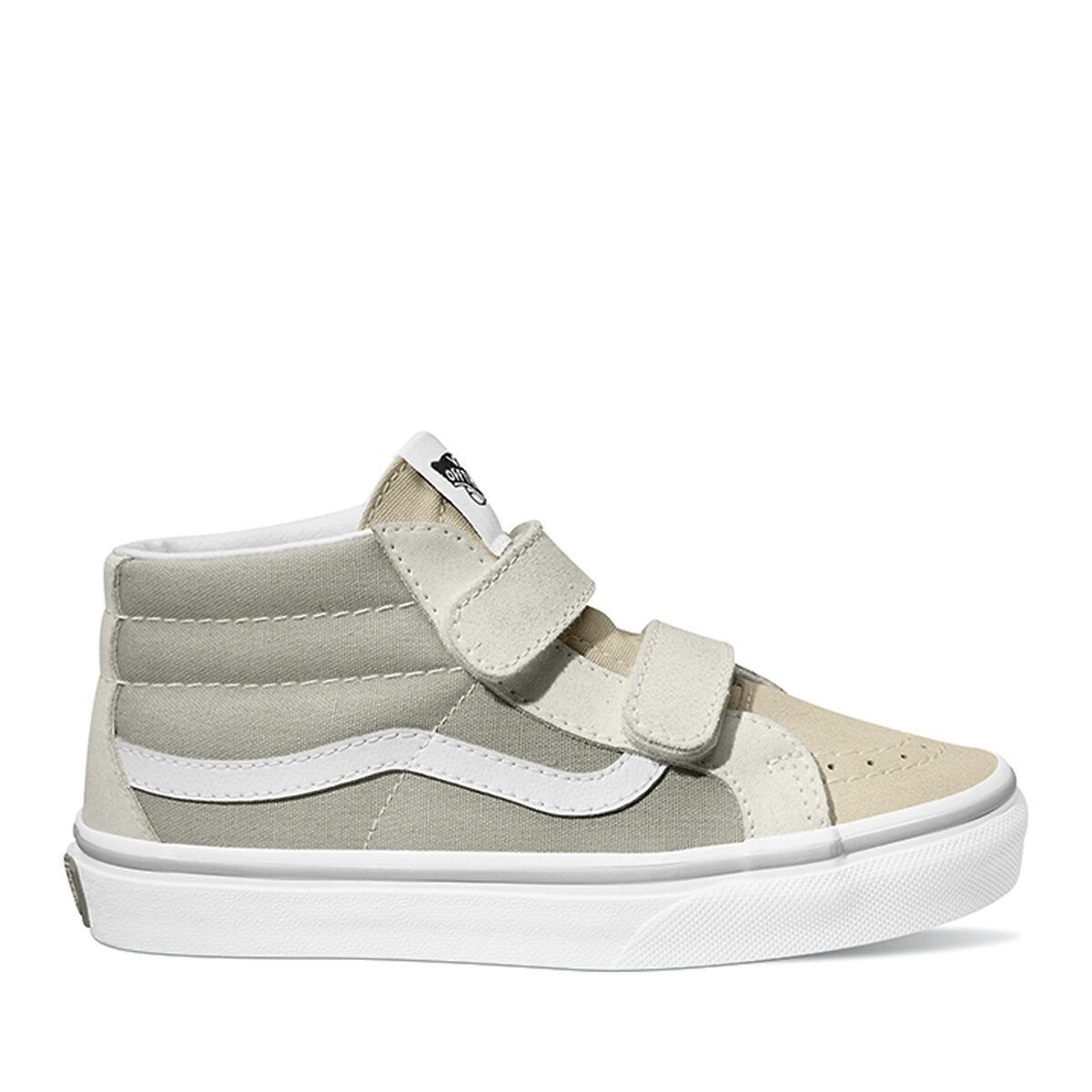 Kids sk8 mid high top trainers in suede with touch n close fastening Vans La Redoute