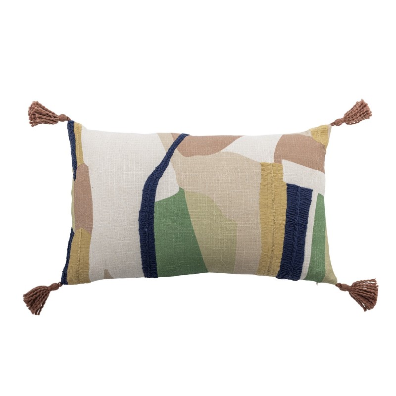 Coussin coton motif abstrait réversible ARTISTA, BLOOMINGVILLE