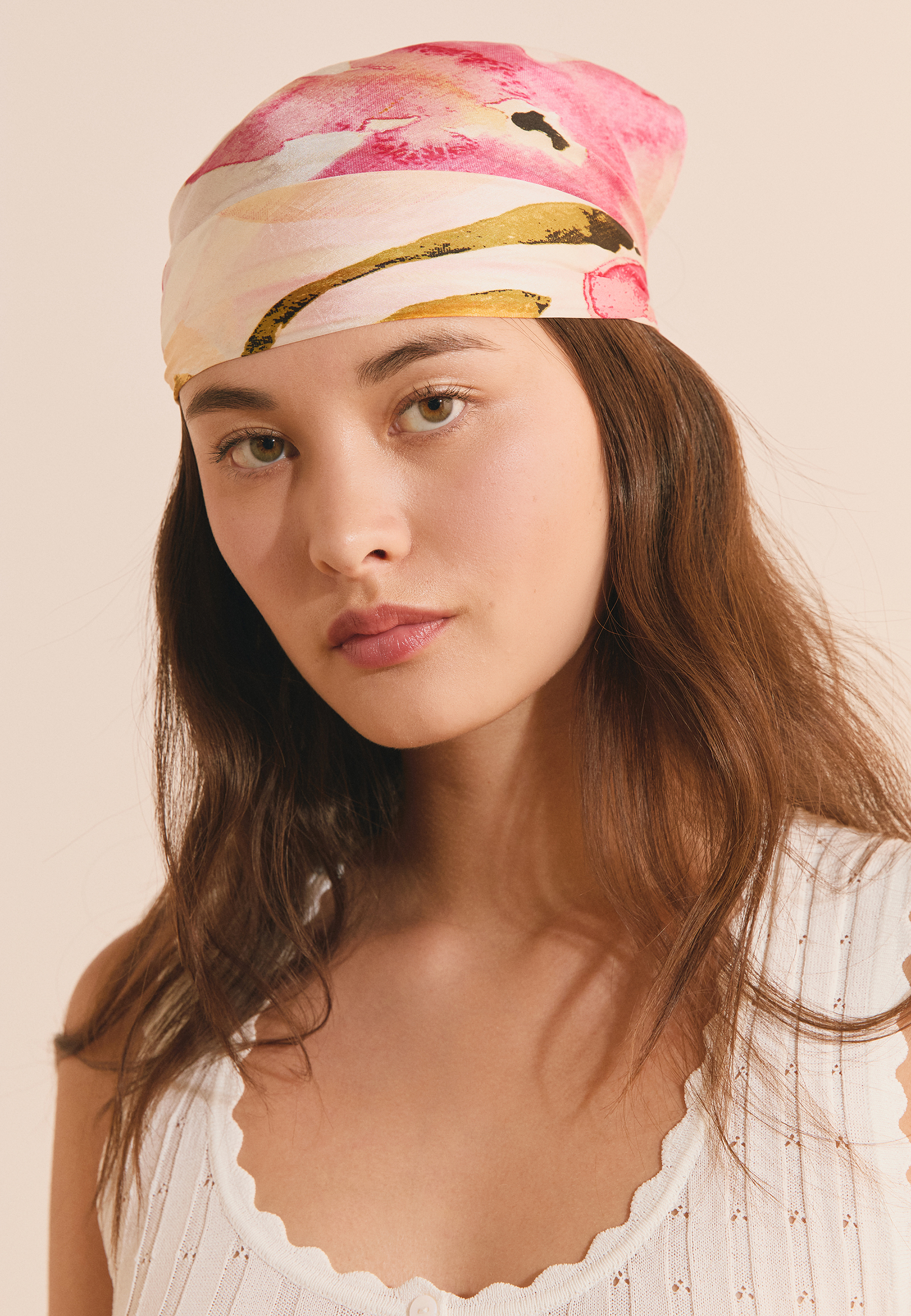 Foulard en soie à motifs FRESH IMP, ETAM