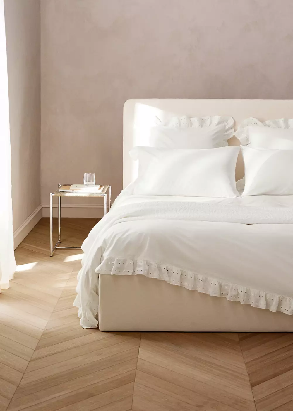 Housse de couette coton garment-wash lin lit 200 cm, MANGO HOME