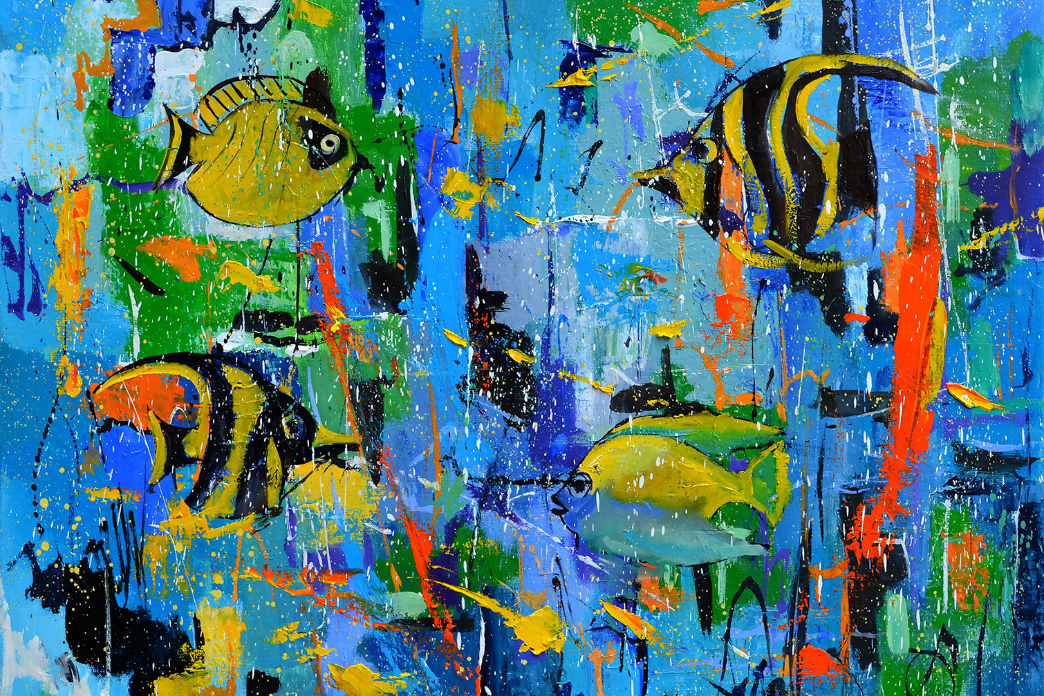 Tableau reproduction aquarium, HEXOA