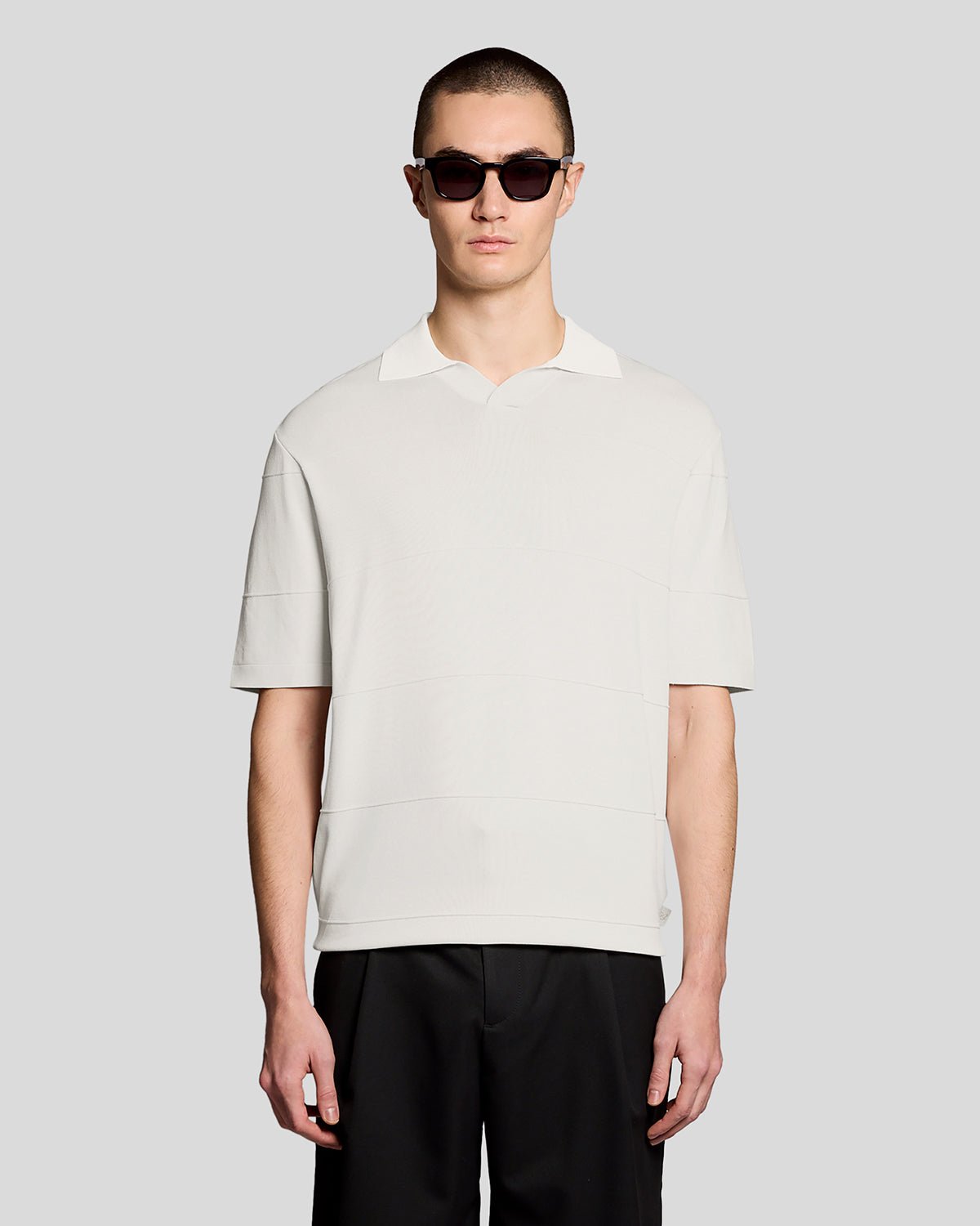 Polo col ouvert fin en maille, LYLE & SCOTT
