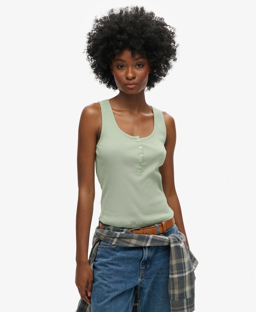 Débardeur boutonné Athletic Essentials, SUPERDRY