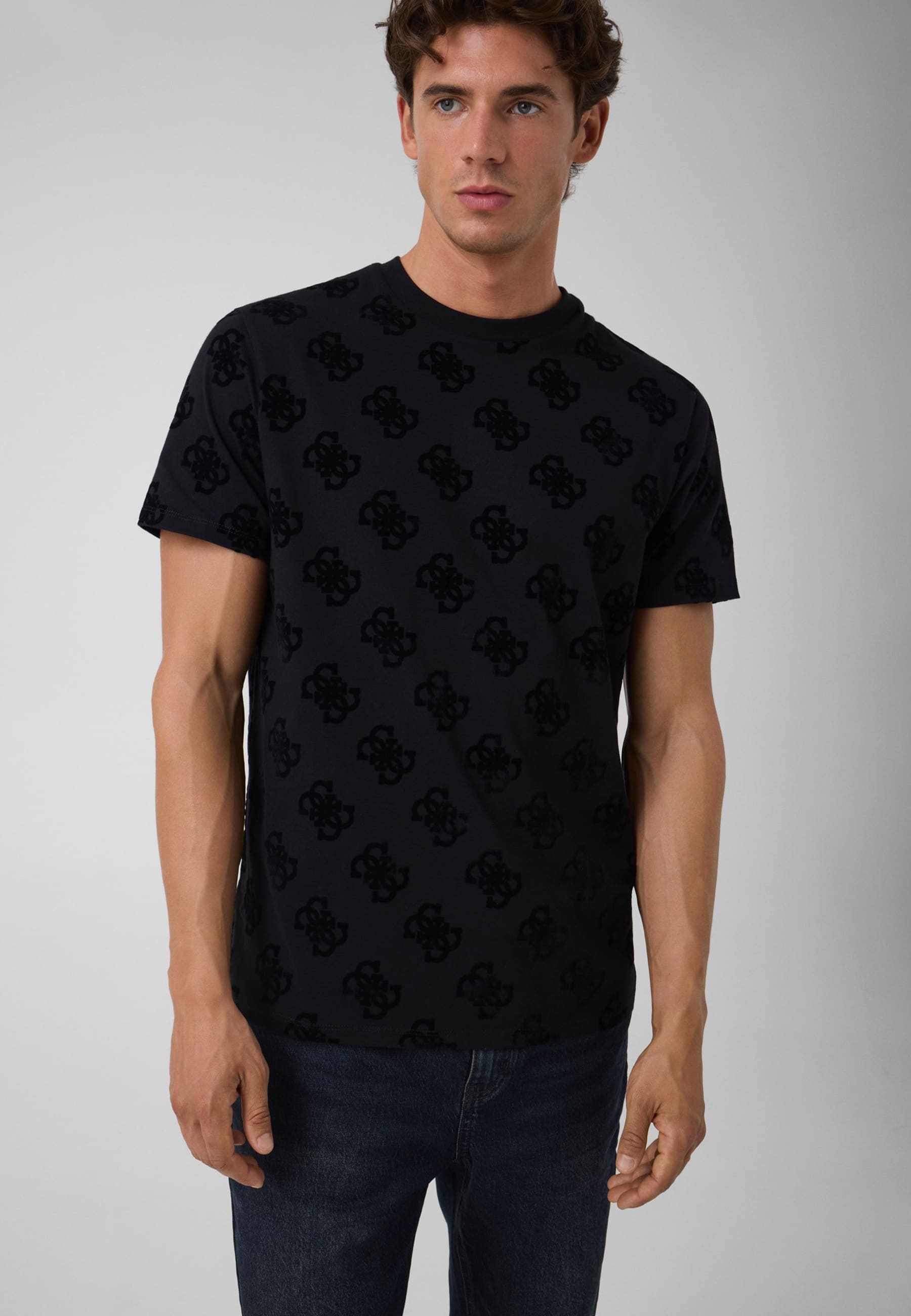 T-Shirt Avec Logo 4G Imprimé, GUESS
