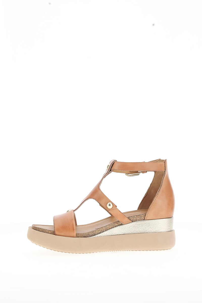 MJUS Sandalias con tacón en cuña de piel — photo 2