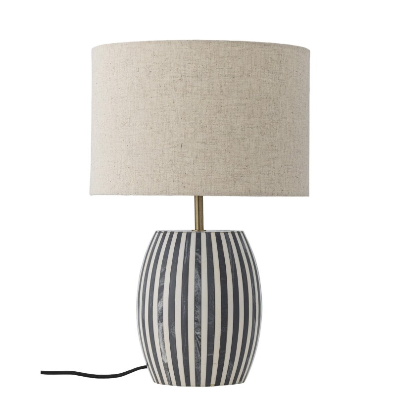 Lampe de table abat-jour lin TALI, BLOOMINGVILLE