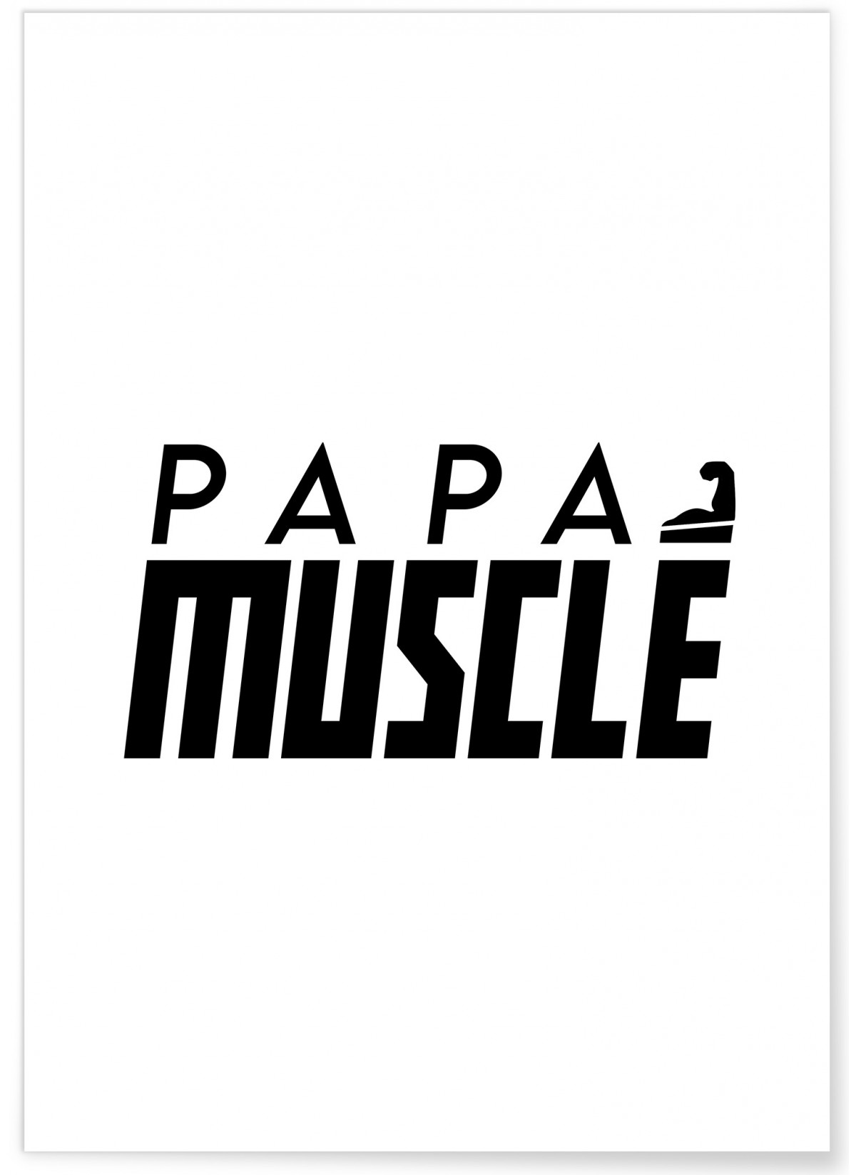 Affiche 'Papa musclé', L'AFFICHERIE