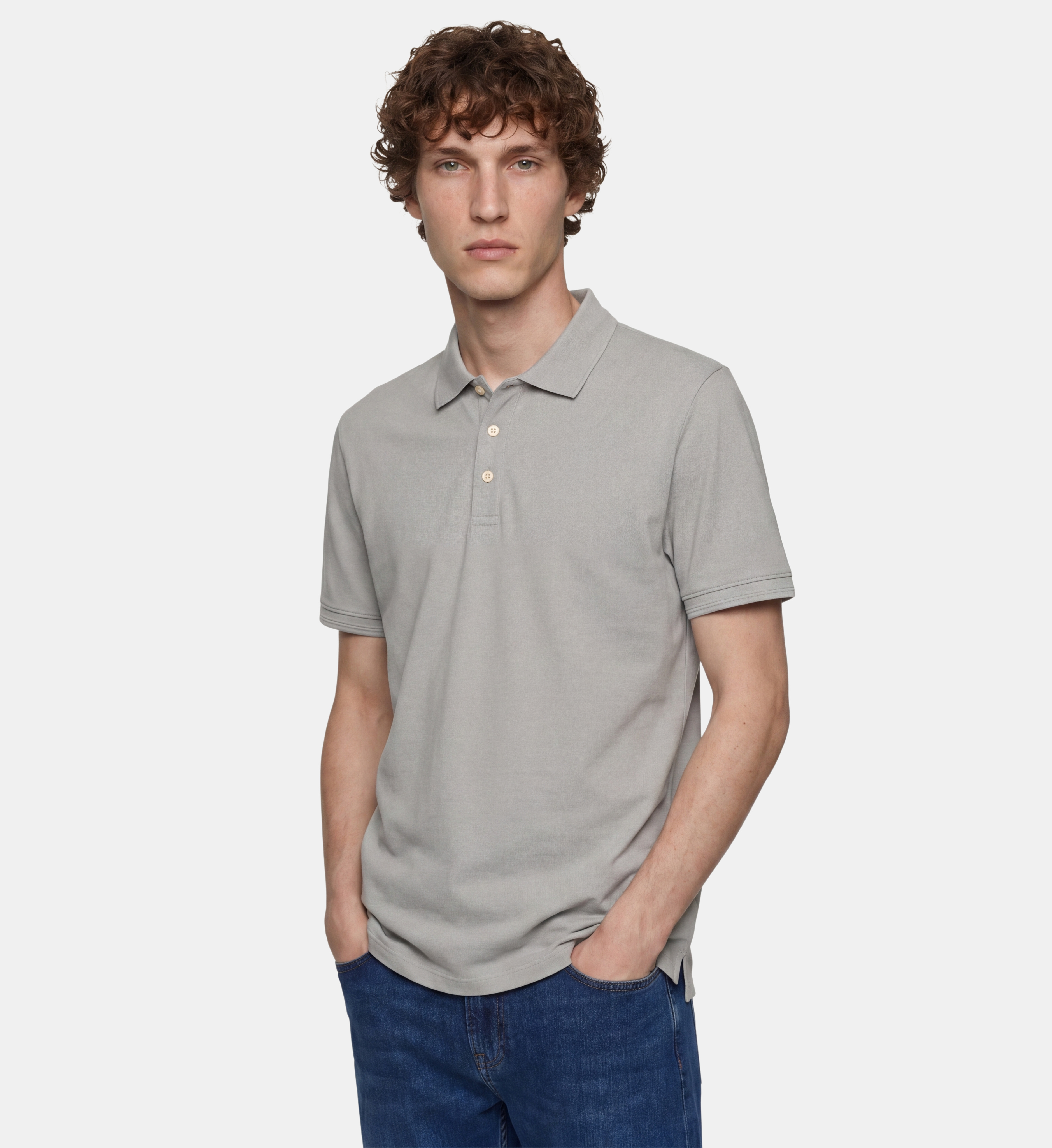 Polo droit soloc coton bio, GALERIES LAFAYETTE