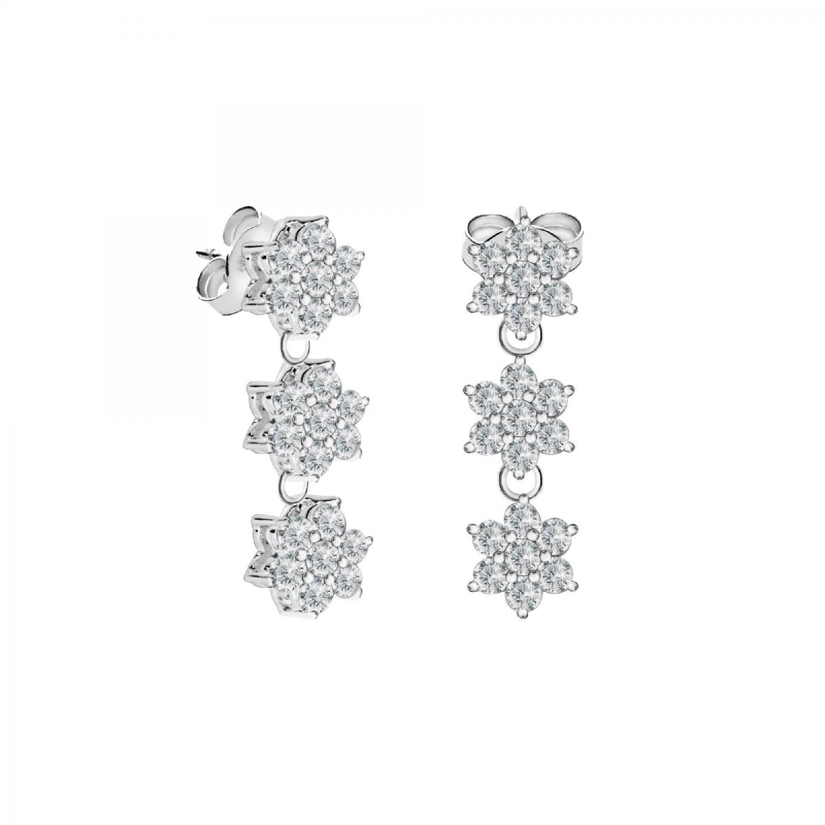 Boucles D'oreilles En Argent 925 Star Flower, BLUESPIRIT