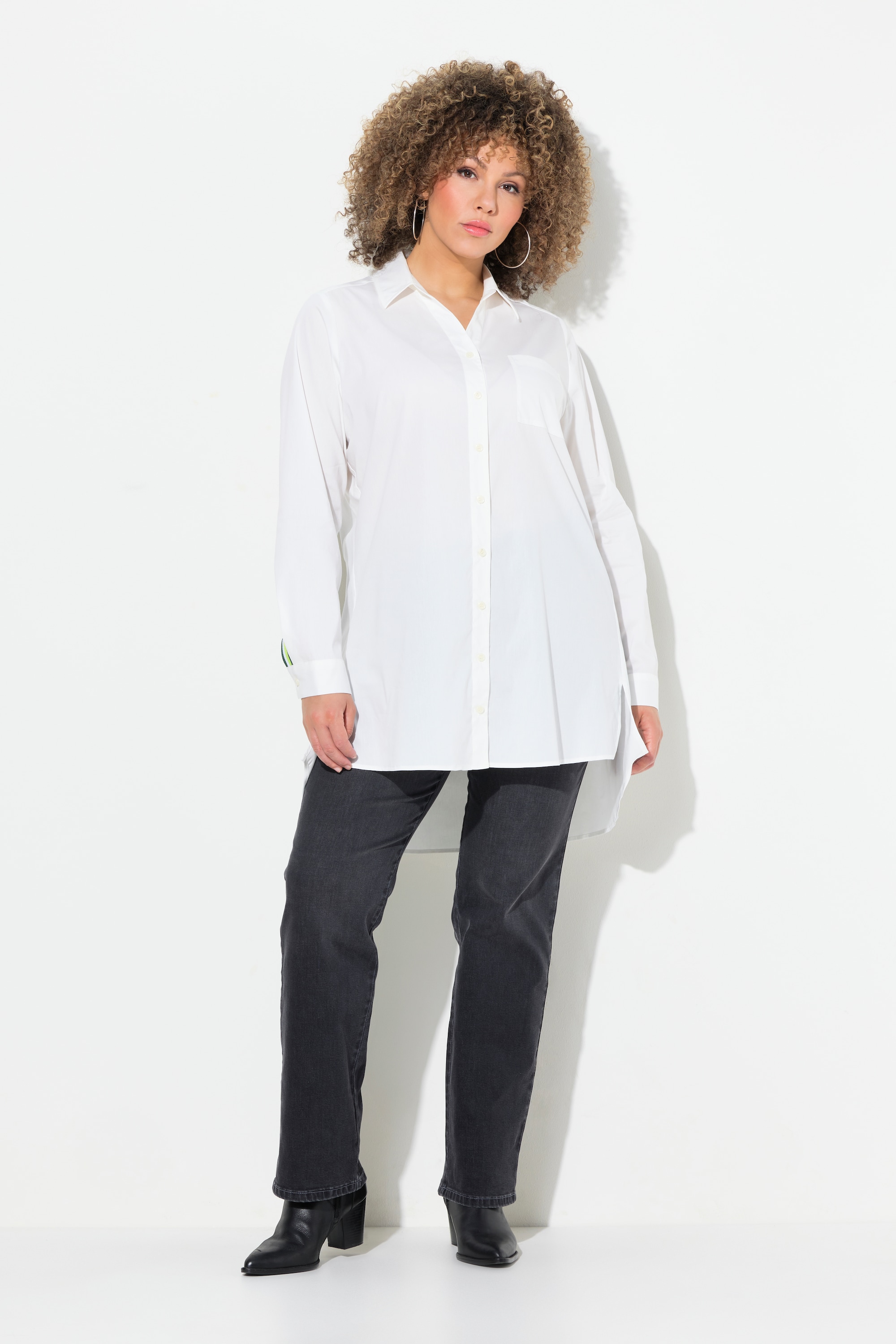 Chemisier long avec bandes fantaisie, ULLA POPKEN