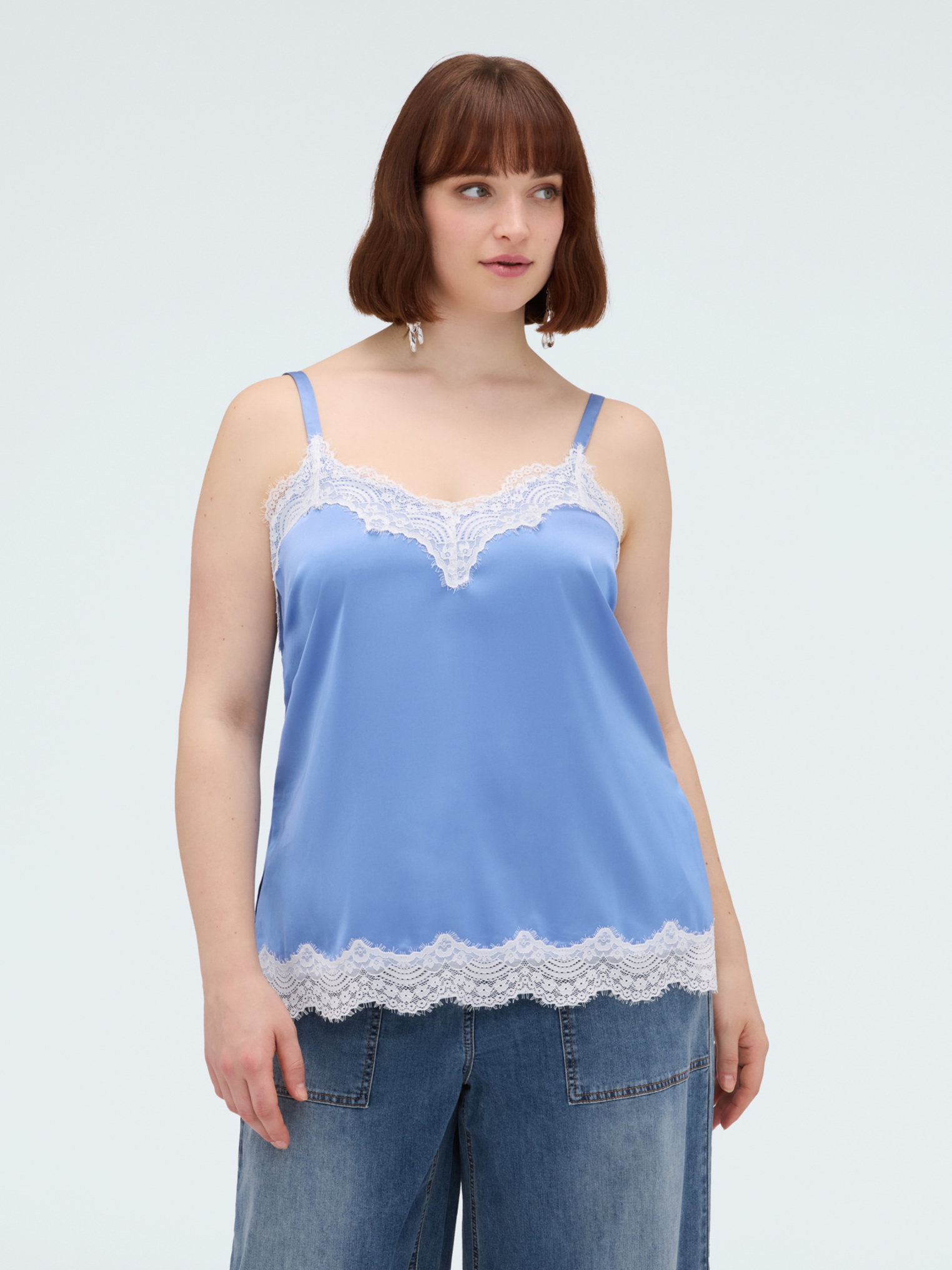 Top avec détails en dentelle, FIORELLA RUBINO