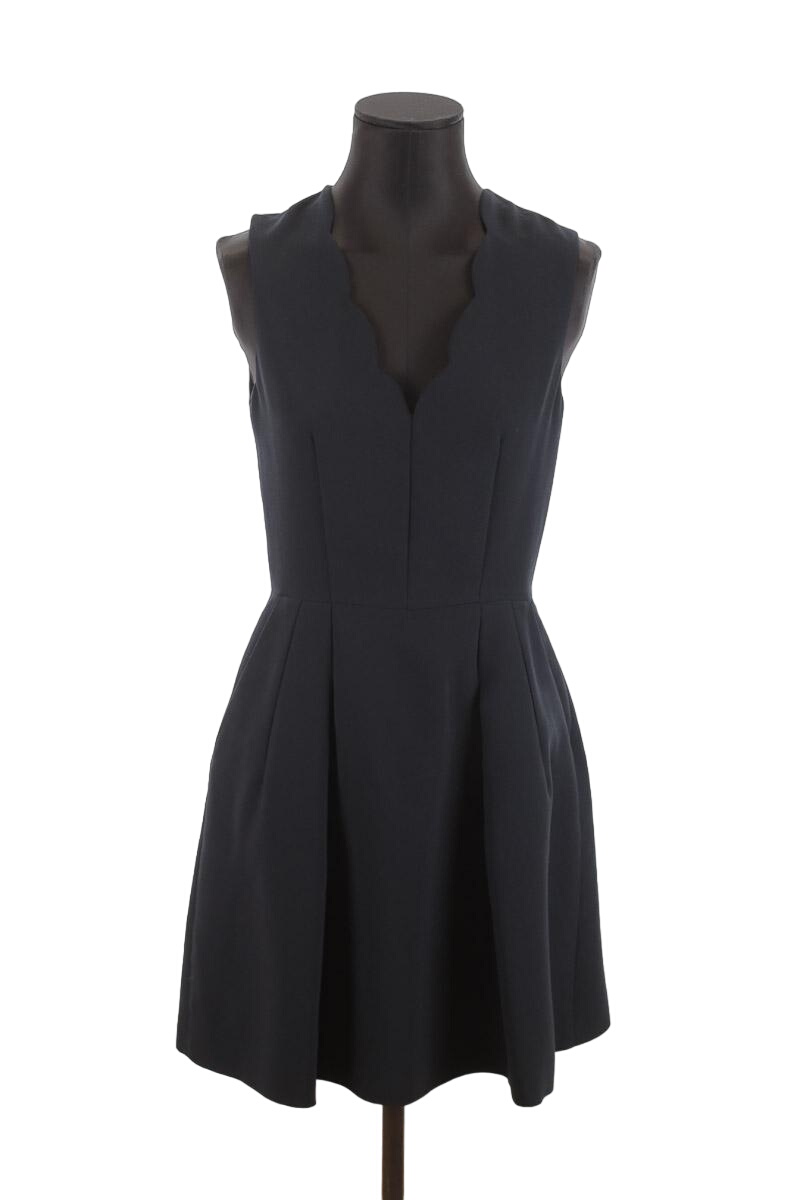 Robe Fourreau Claudie Pierlot Modèle Rosemary - Taille 36/S - Gris - Occasion Excellent état
