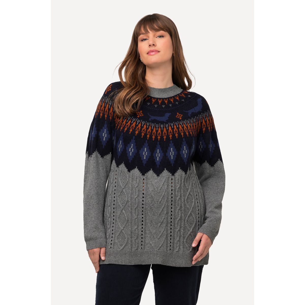 Pull jacquard norvégien femme deals