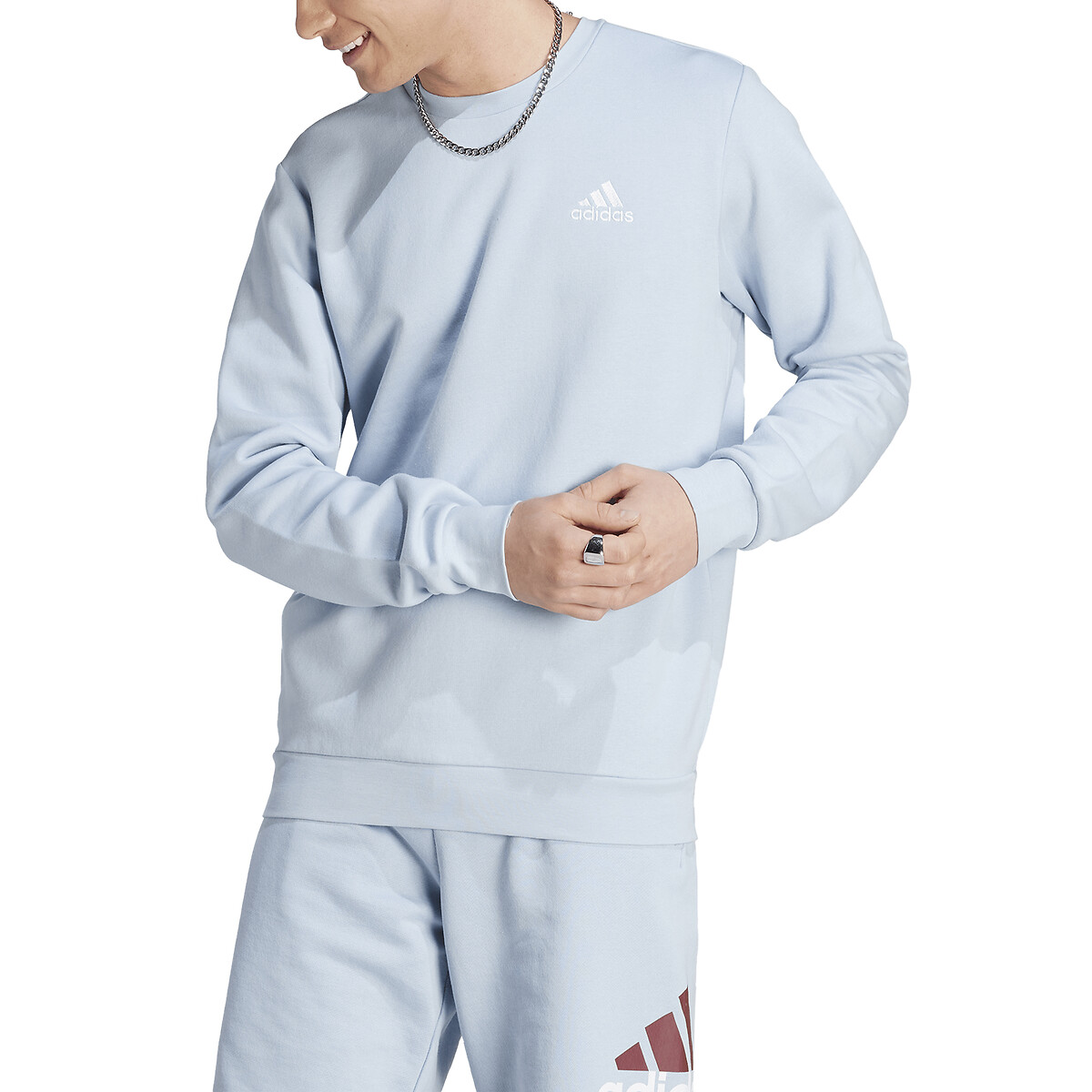 Light blue adidas crew neck shop