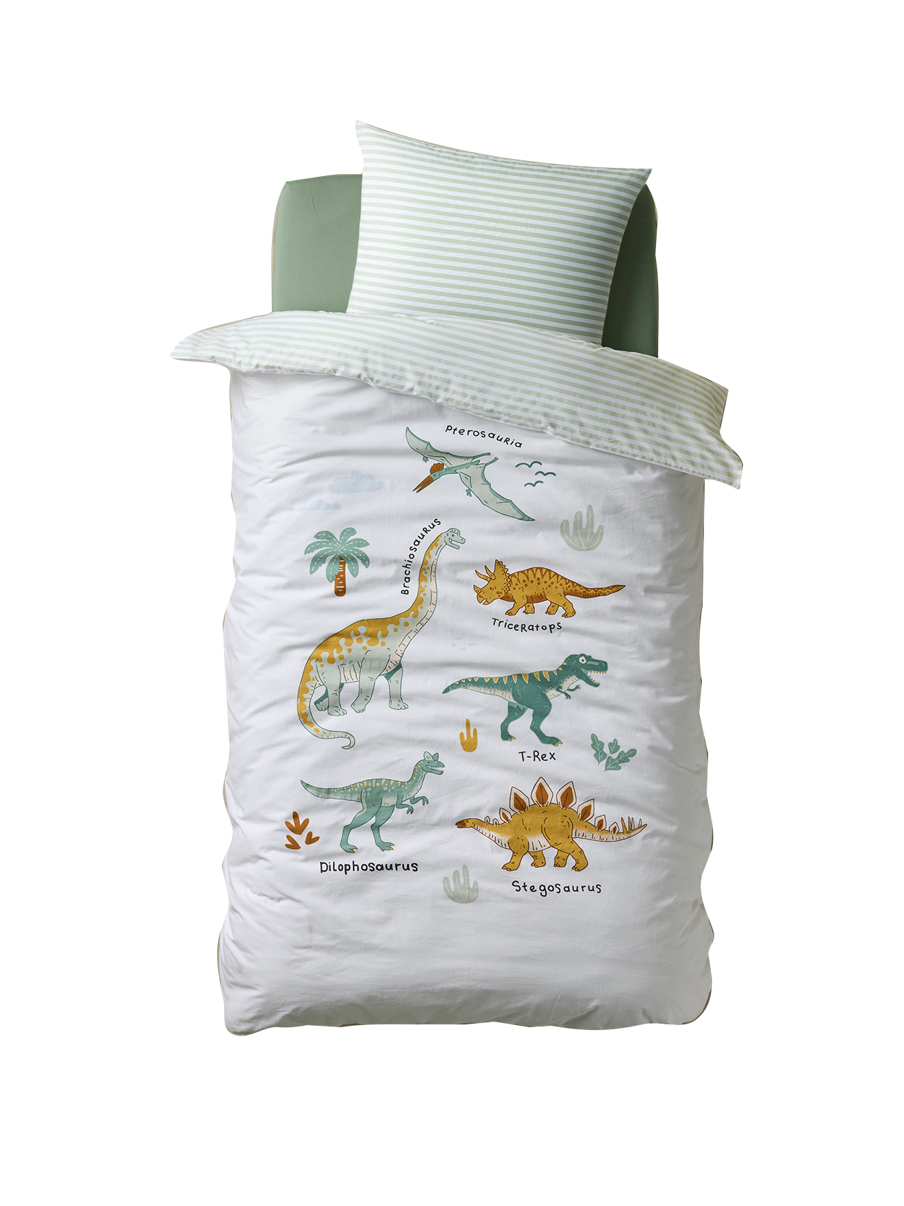 Parure Magicouette DINOS, avec coton recyclé, VERTBAUDET