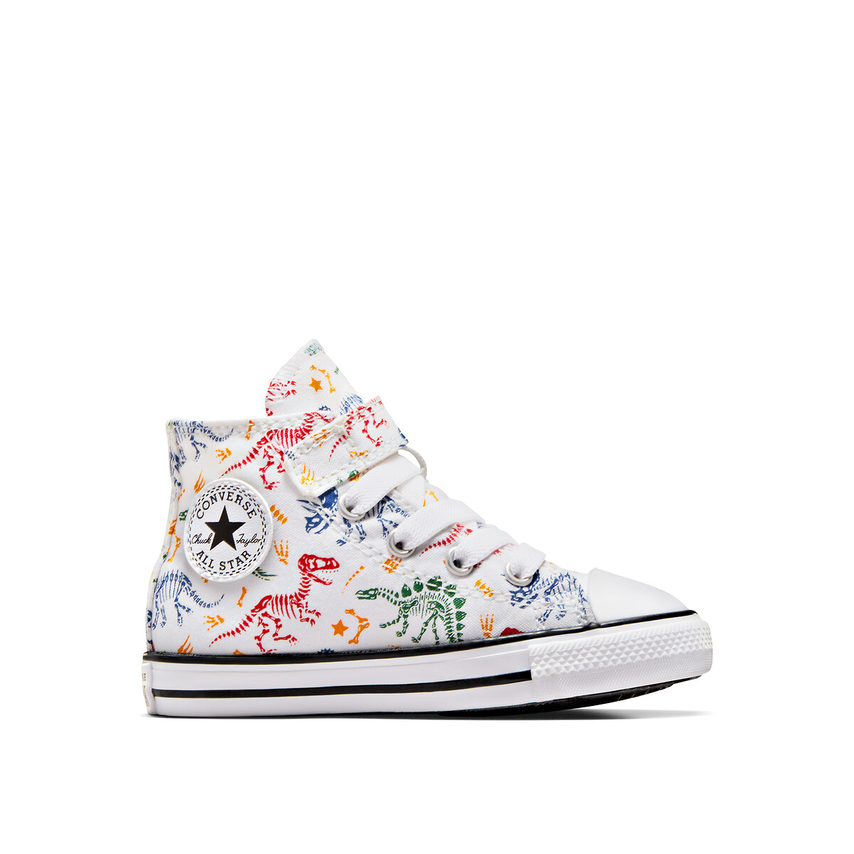 Kids Chuck Taylor All Star 1V Hi Dinos Canvas High Top Trainers