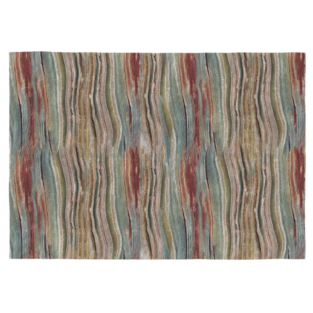 tapis contemporain plat multicolore en coton water