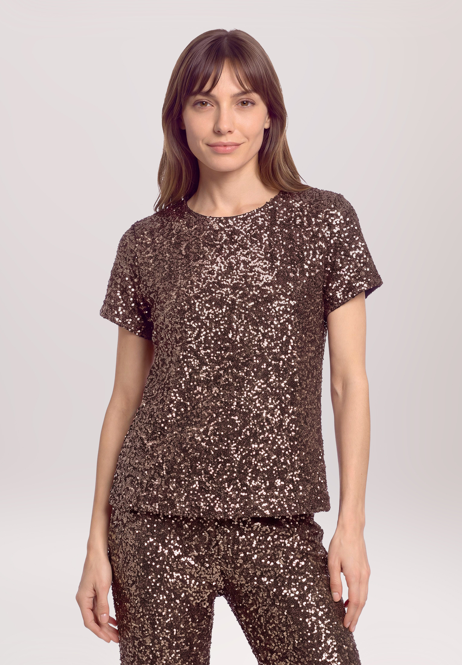 T-shirt façon blouse à paillettes, BETTY & CO
