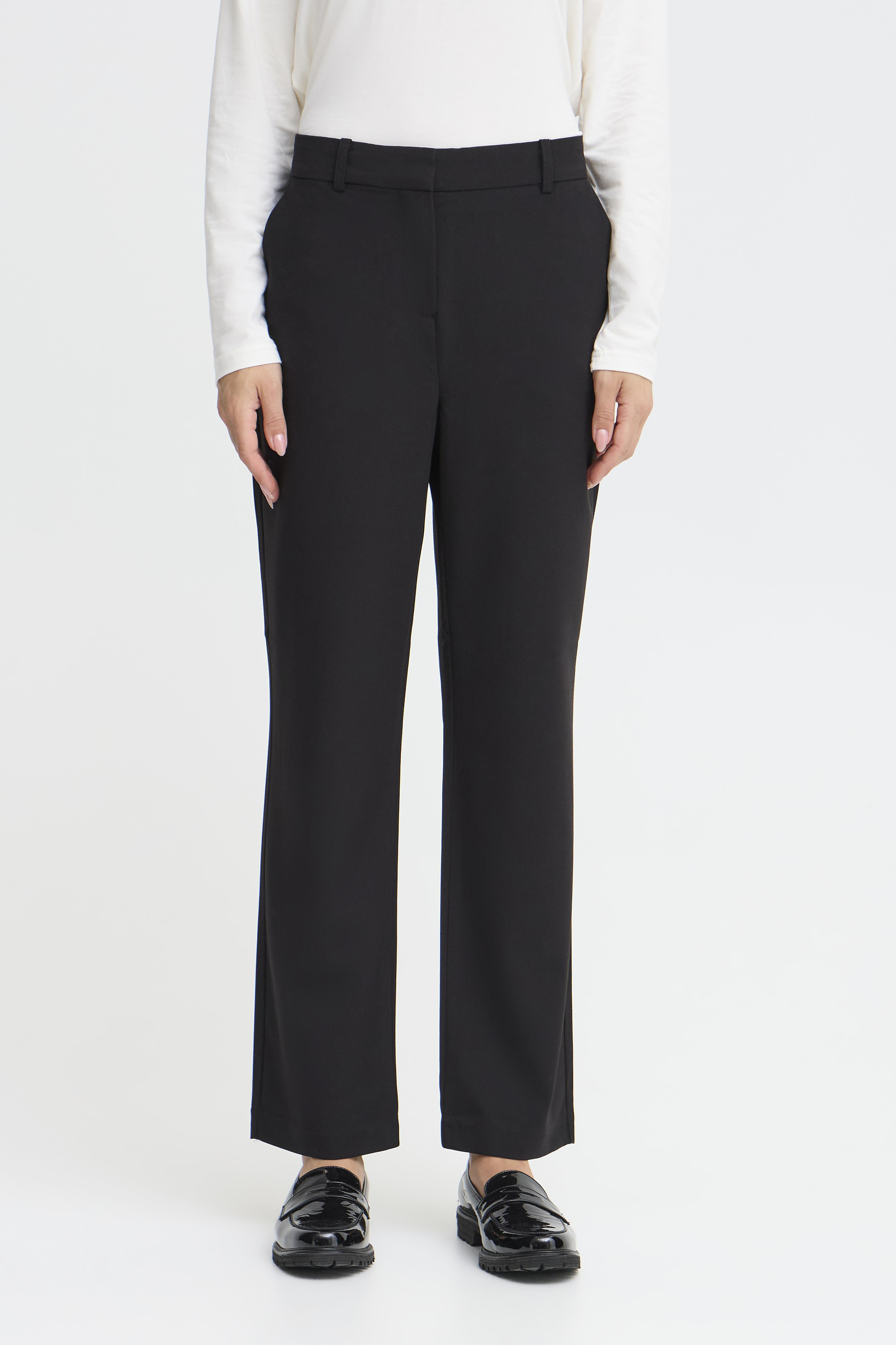 Pantalon coupe droite, taille mi-haute, longueur cheville, B.YOUNG