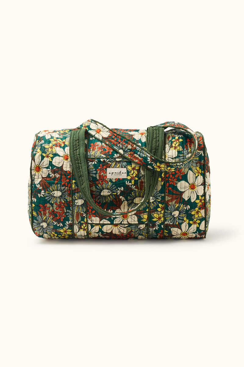 Sac zippé imprimé floral, BUDDHA, APACHES COLLECTIONS
