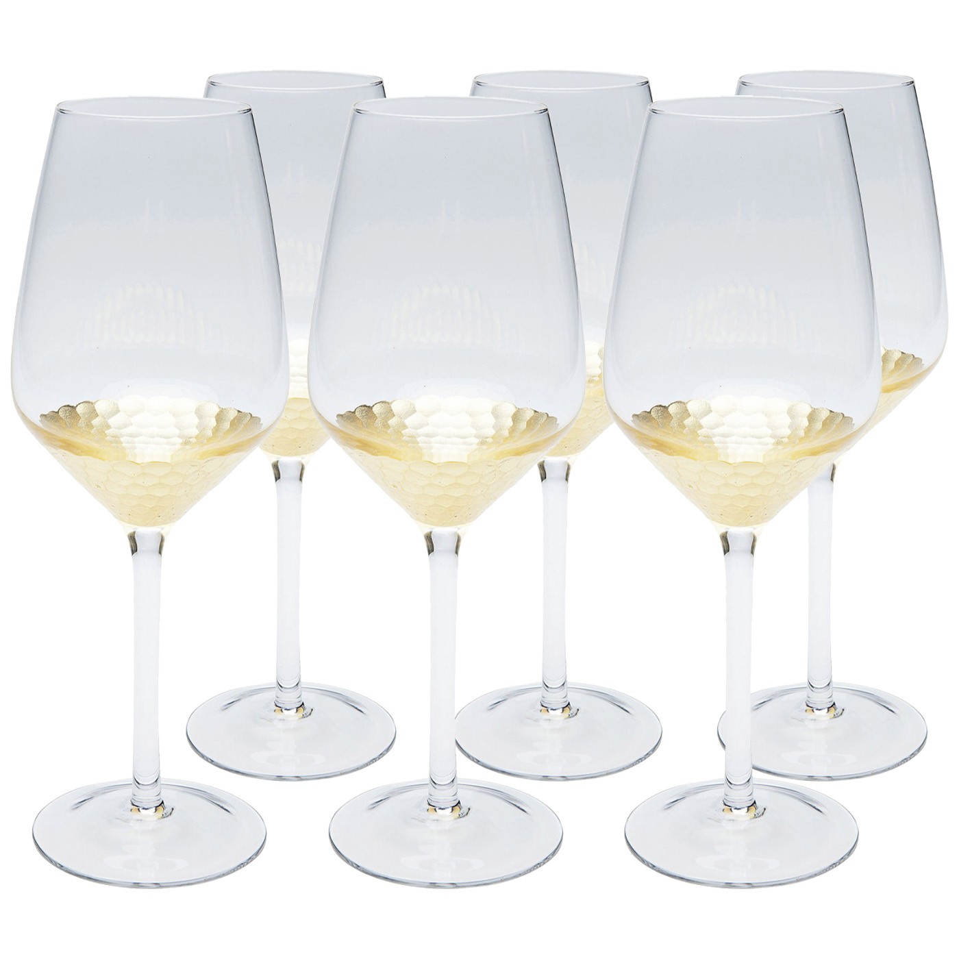 Lot de 6 verres à vin blanc, GOBI, KARE DESIGN