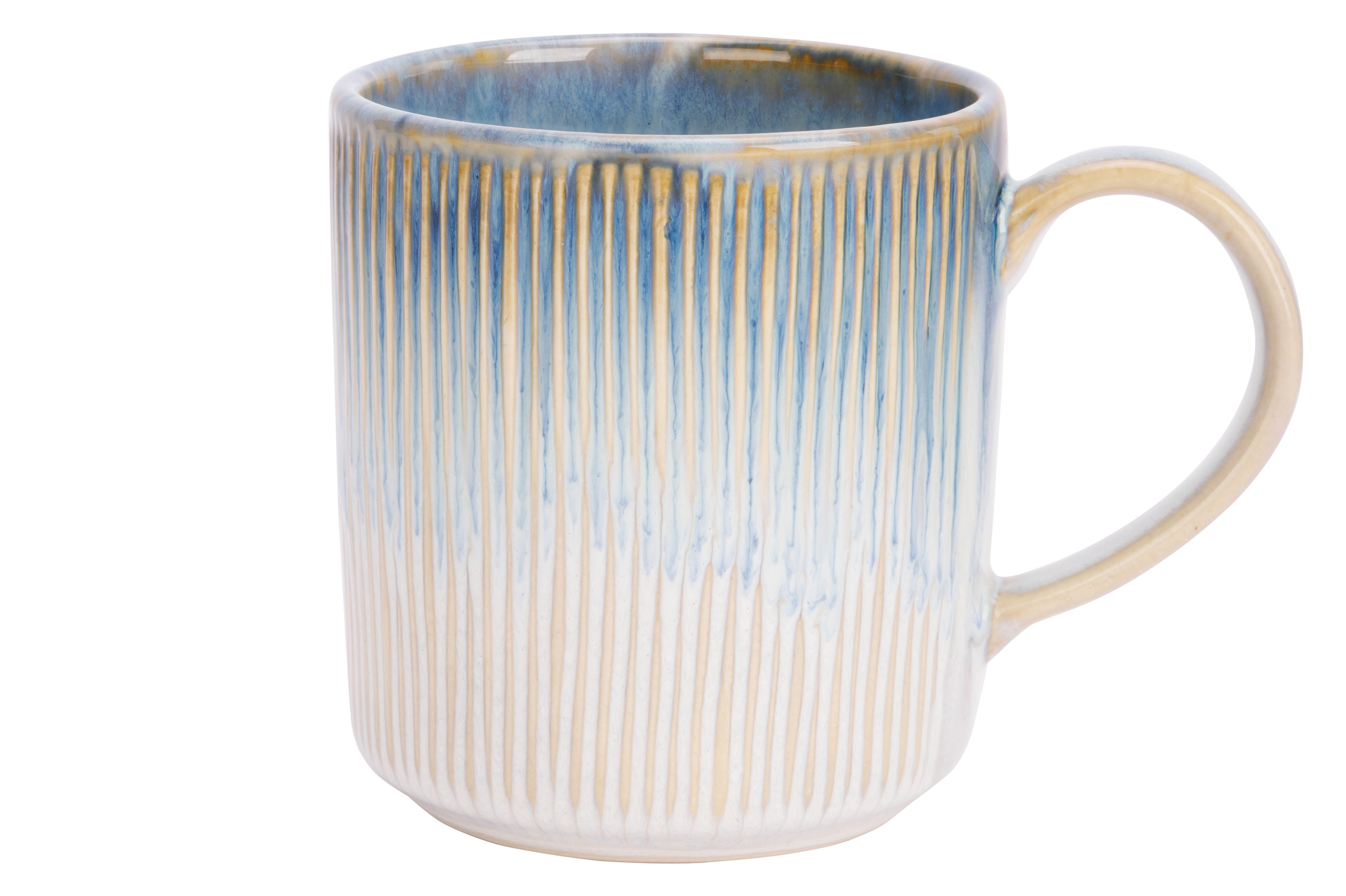 Lot de 6 tasses en grès, LISTRA, COSY&TRENDY