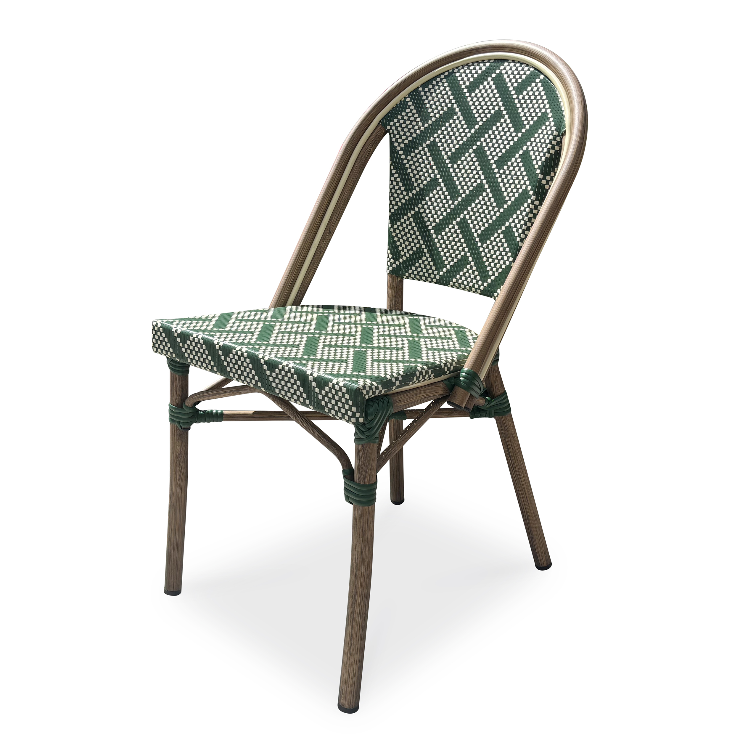 Fauteuil de jardin empilable en aluminium BISTRO, DCB GARDEN