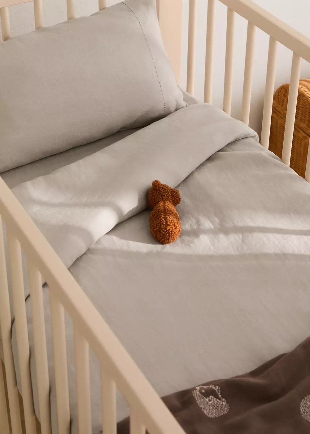 Housse de couette berceau lin lavé, MANGO HOME