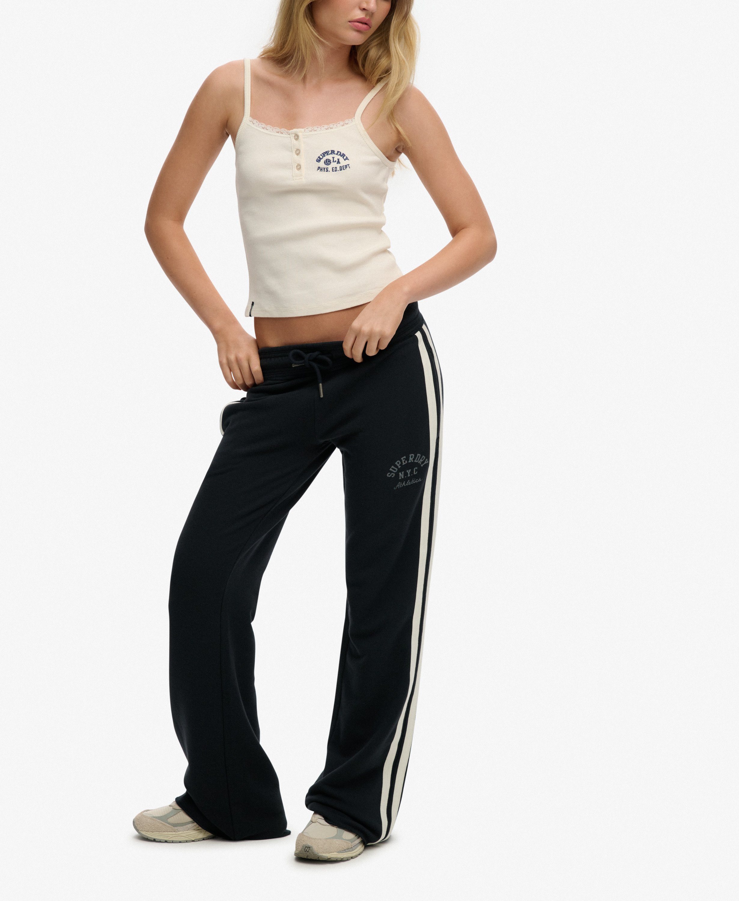 Jogging Athletic Essentials à Rayures Évasé, SUPERDRY