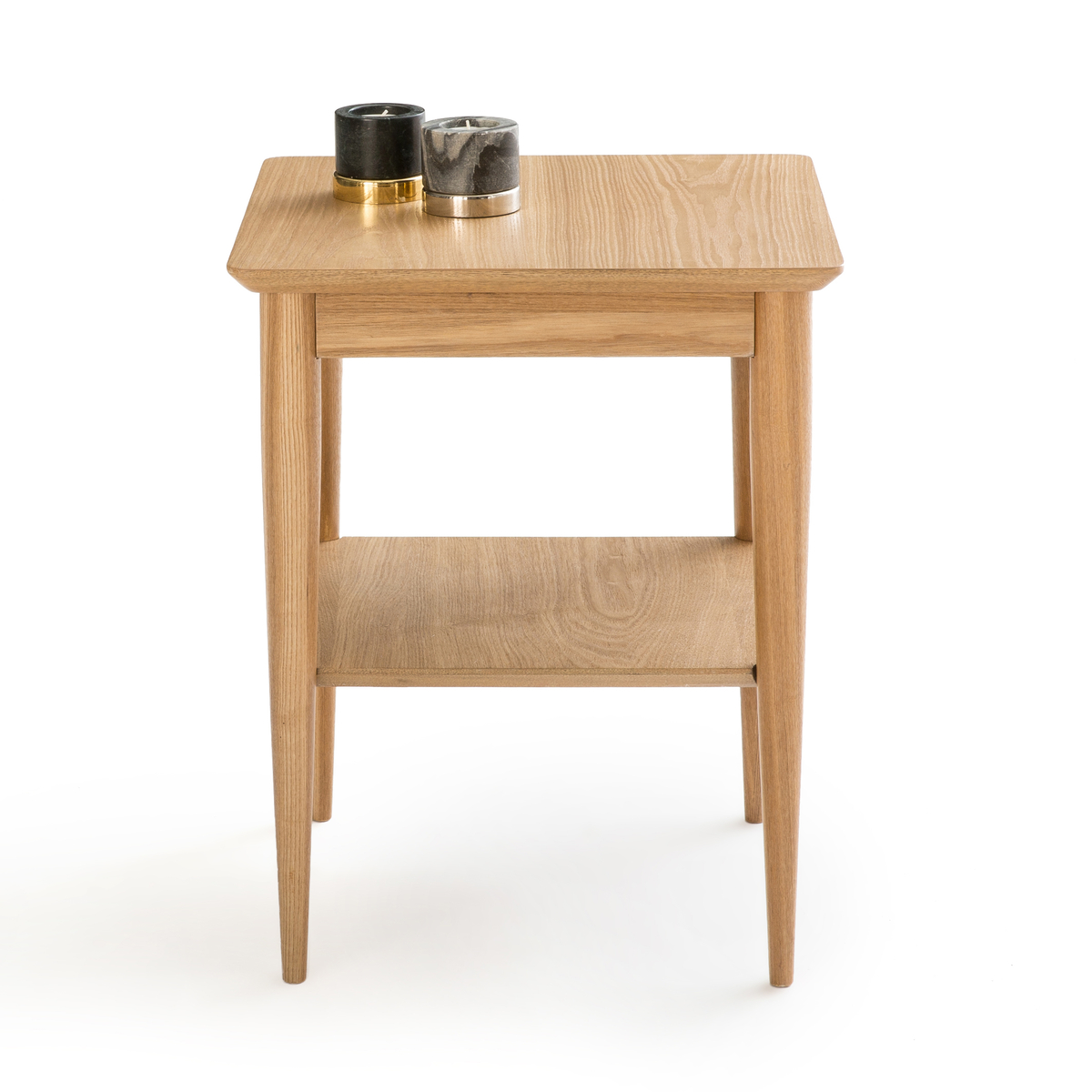 Product photograph of Lussan Two-tier Side Table In Solid Ash from La Redoute UK.