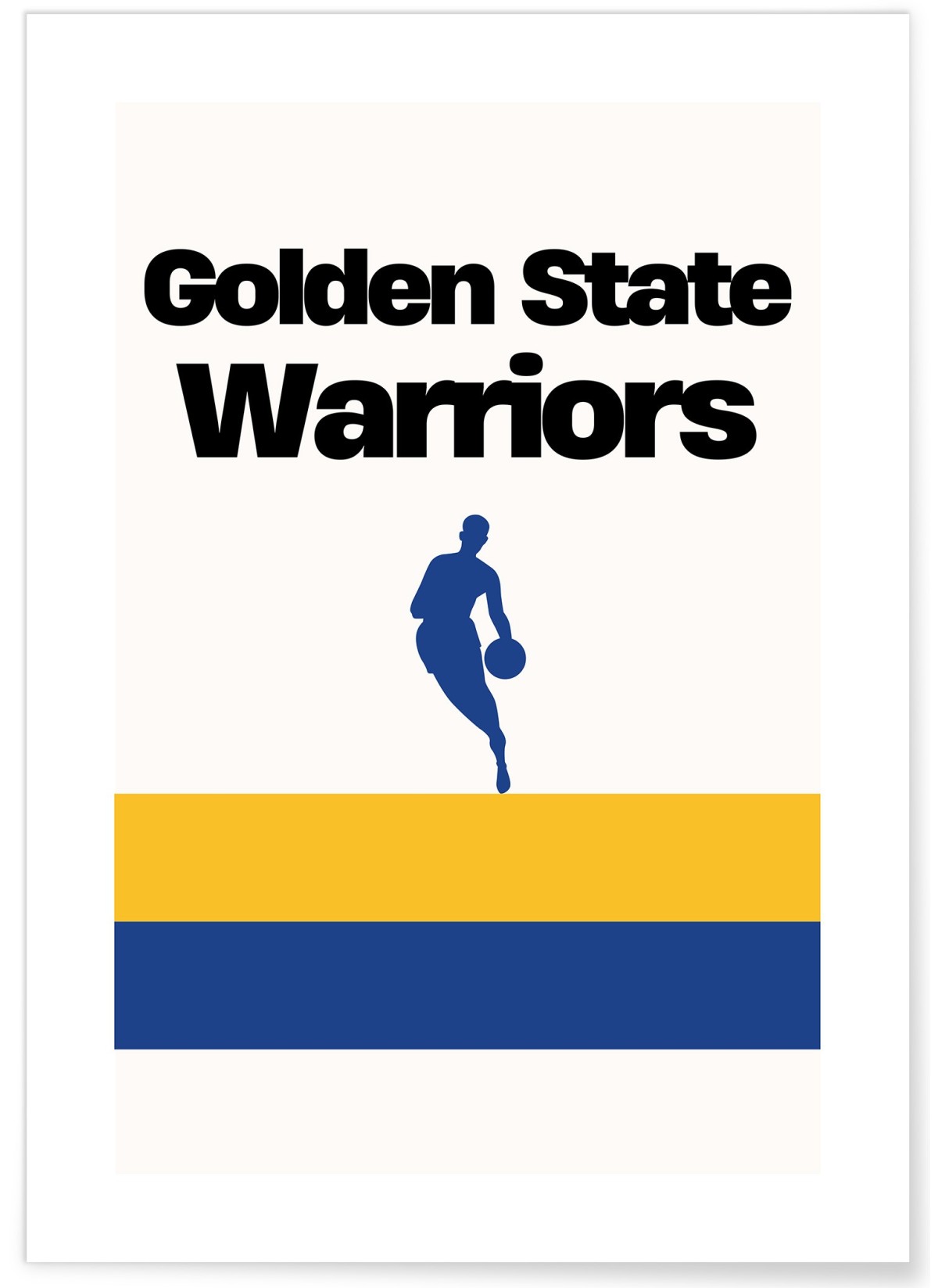 Affiche Golden State Warriors - Design minimaliste, L'AFFICHERIE