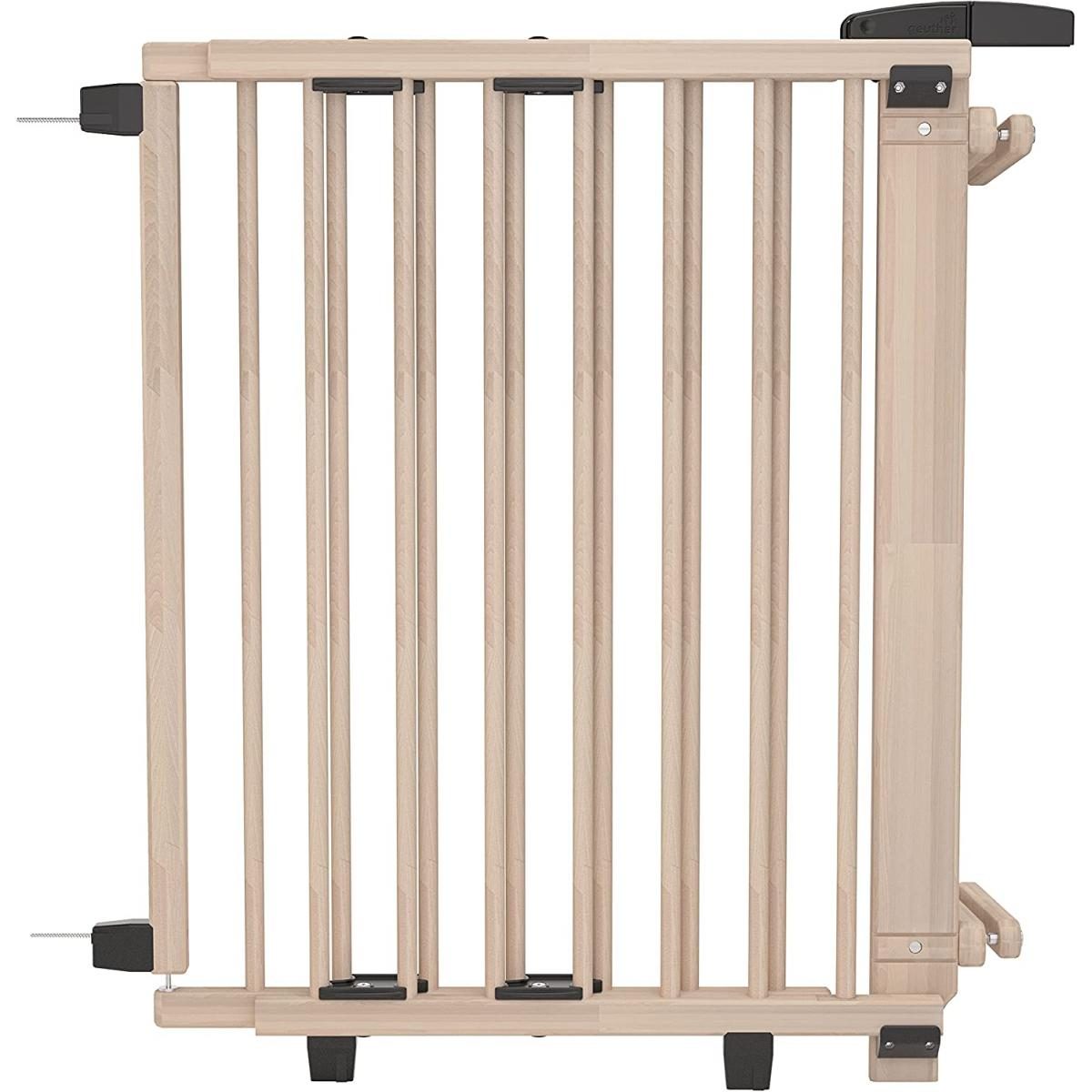Barrière d'escalier pivotante en bois non traité, GEUTHER
