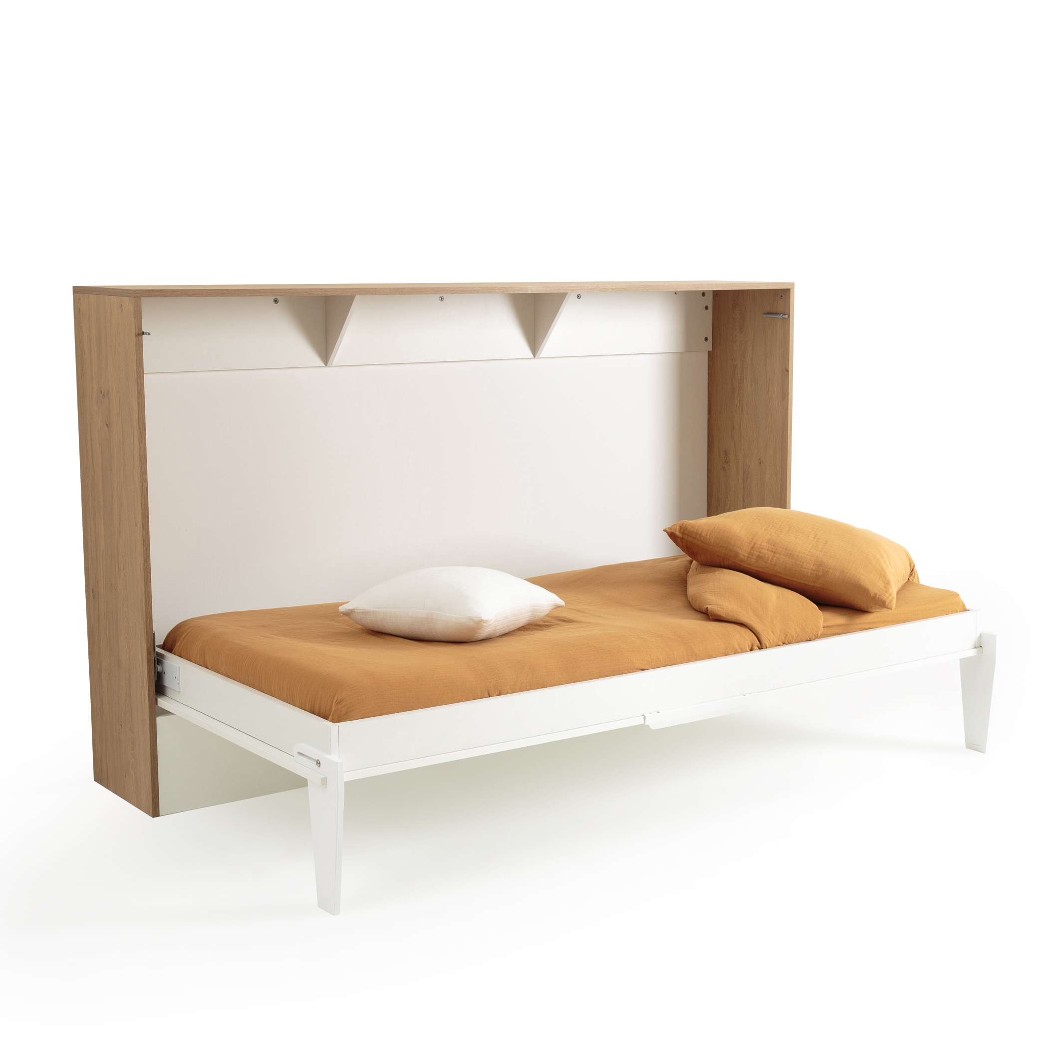 Melodieus Wegrijden op gang brengen Opvouwbaar bed, banero hout/wit La Redoute Interieurs | La Redoute