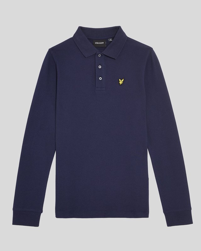 Polo manches longues en coton, LYLE & SCOTT