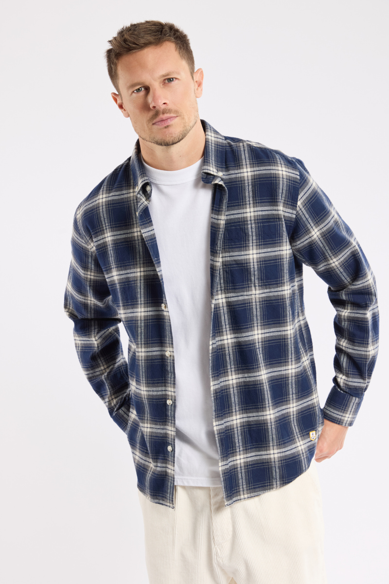 Chemise coupe droite en coton, ARMOR-LUX