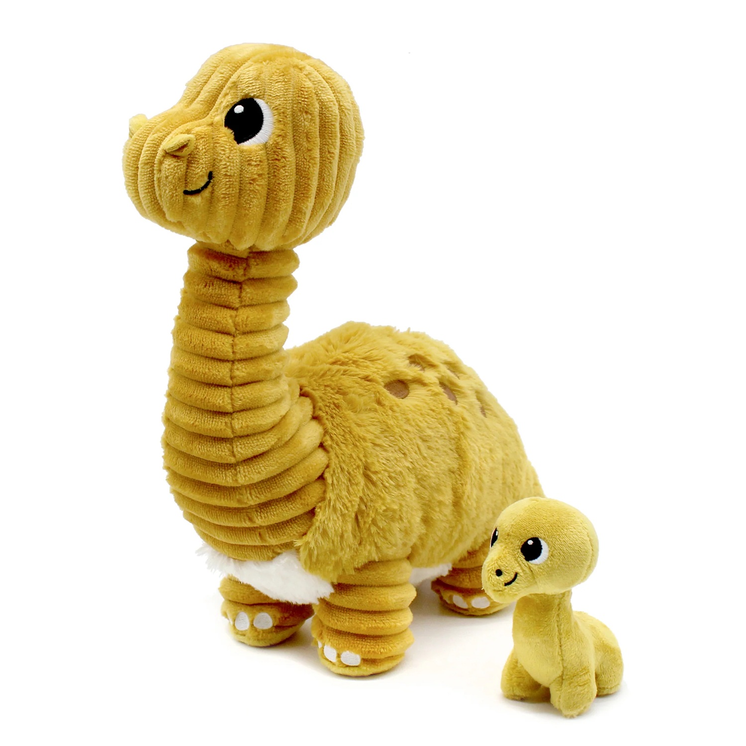 Peluche diplodocus maman et son bébé, LES DEGLINGOS