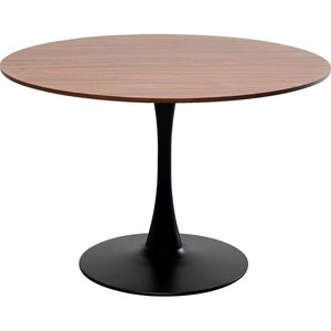 Table Schickeria 110cm noyer et noire