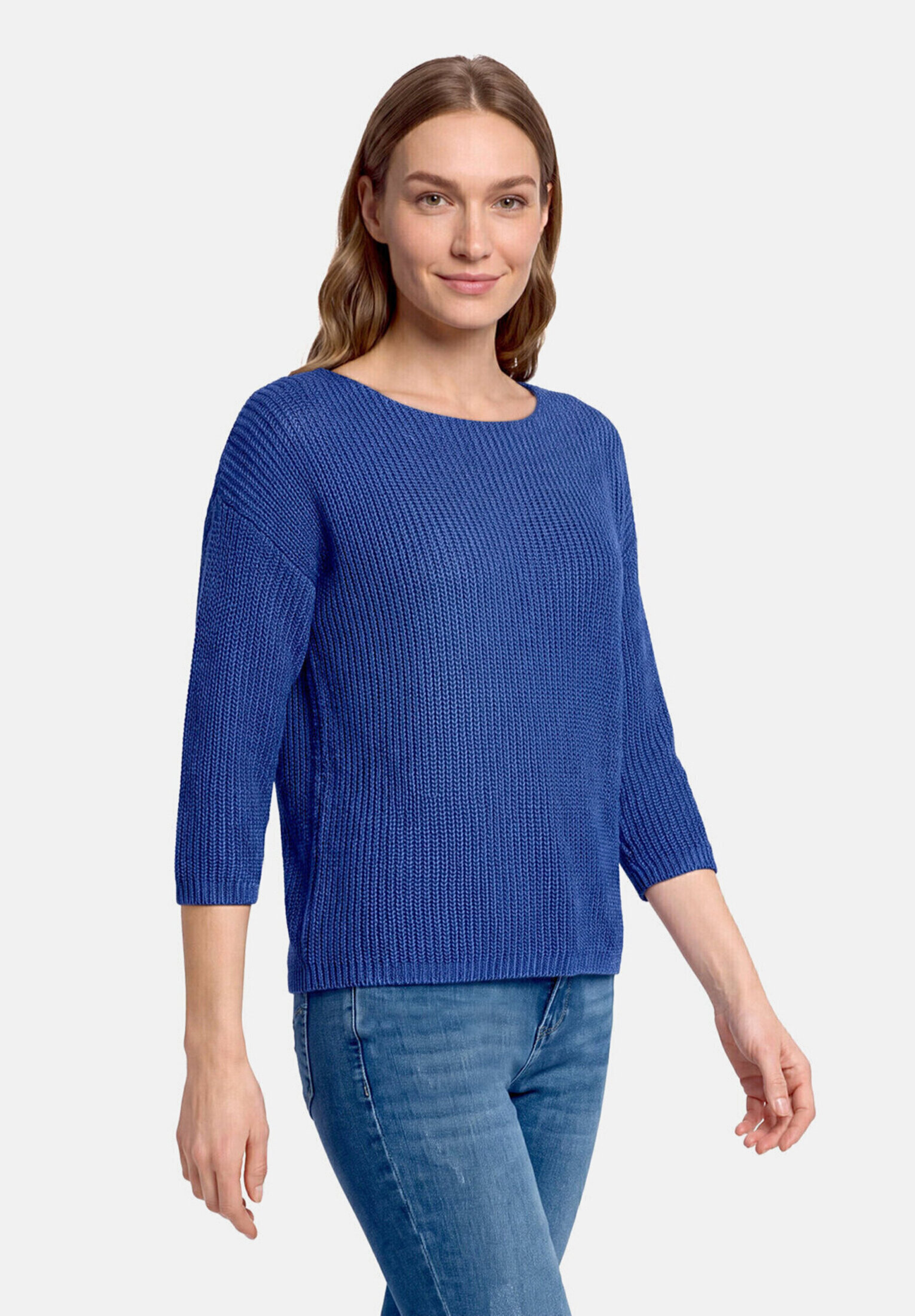 Pull-over en maille basique de texture côtelée, BETTY BARCLAY