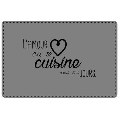 Set de table opaque L'Amour en Cuisine DOUCEUR D'INTÉRIEUR