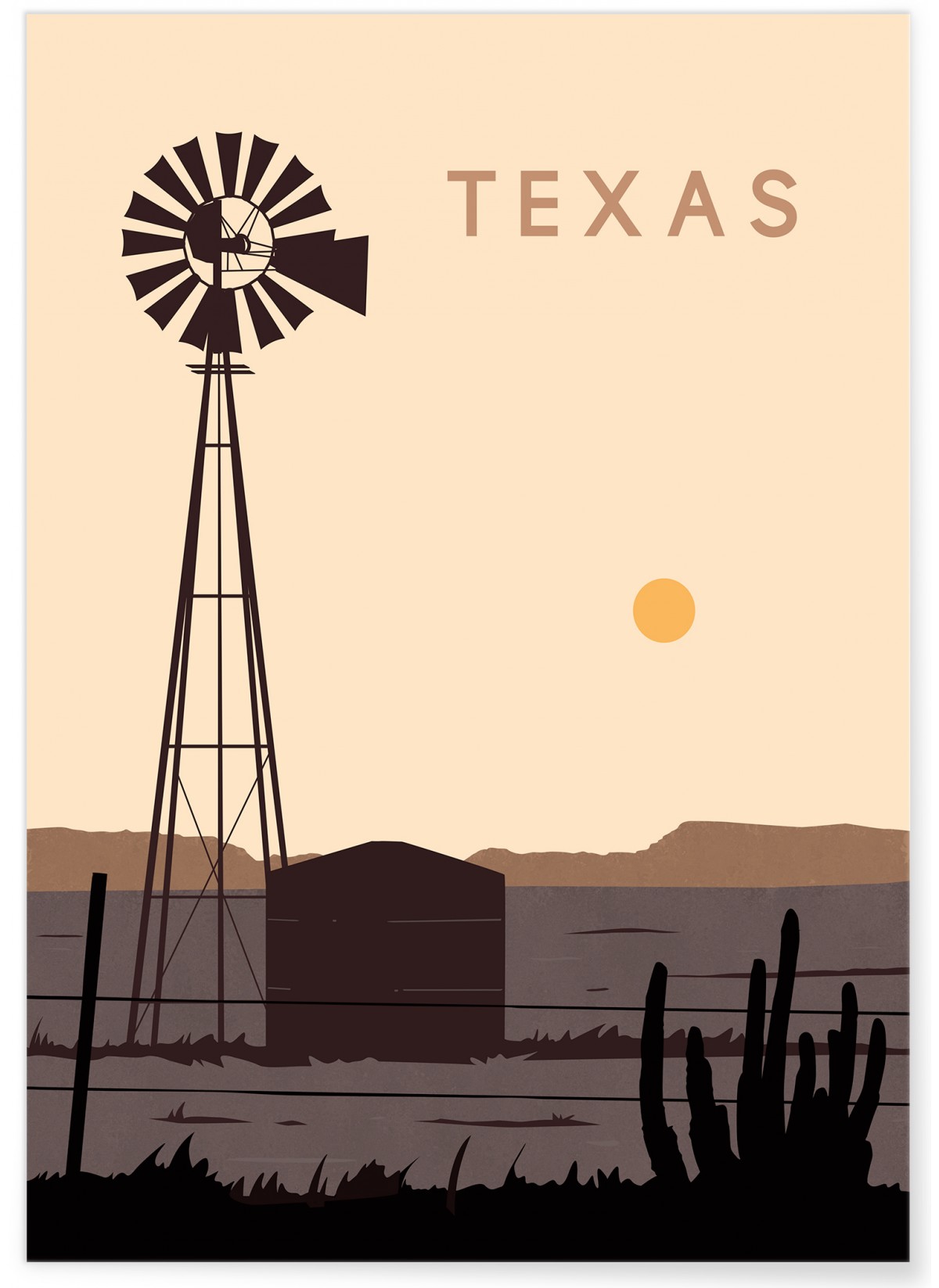 Poster Texas, L'AFFICHERIE