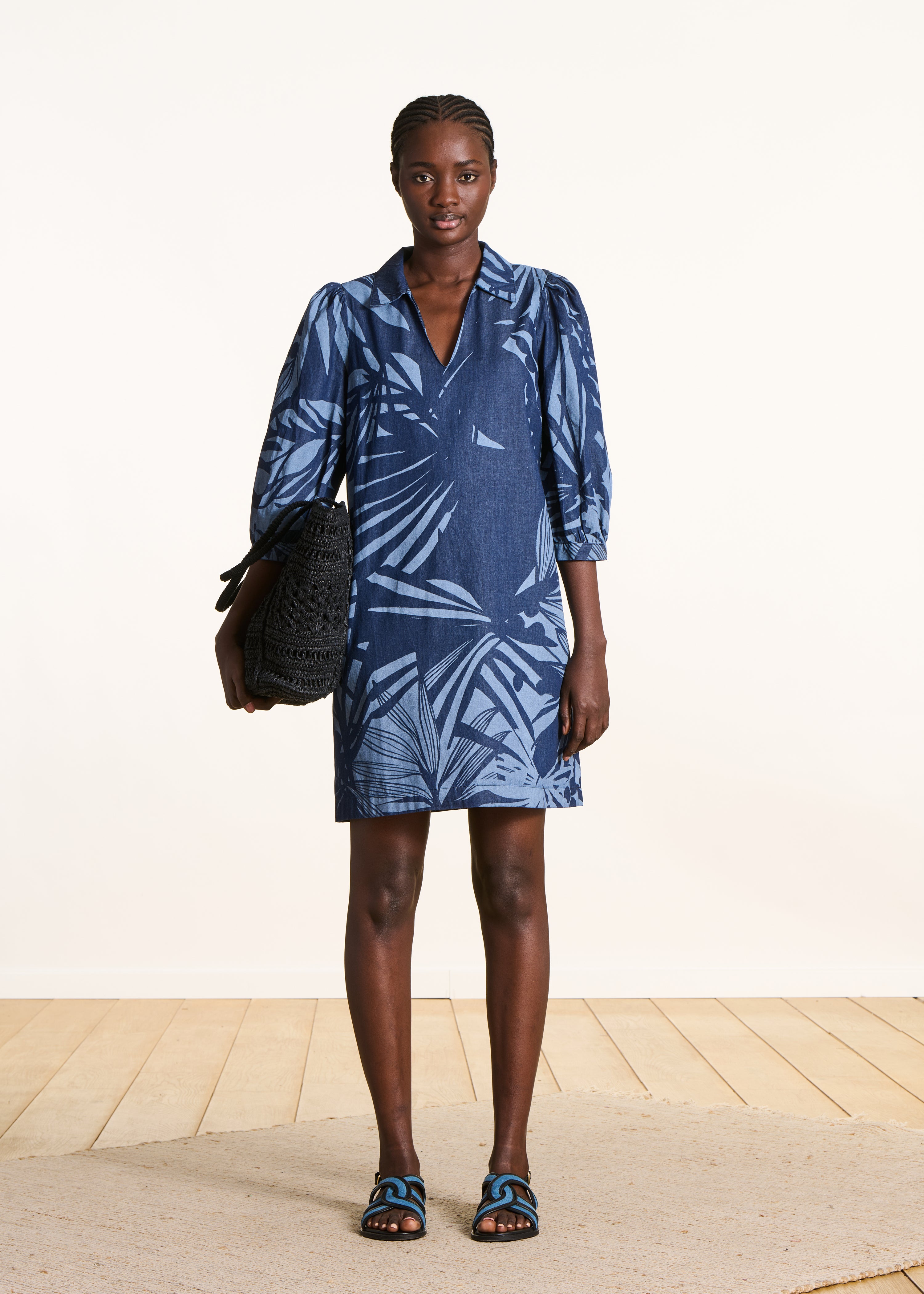 Robe courte en coton imprimé, LA FEE MARABOUTEE
