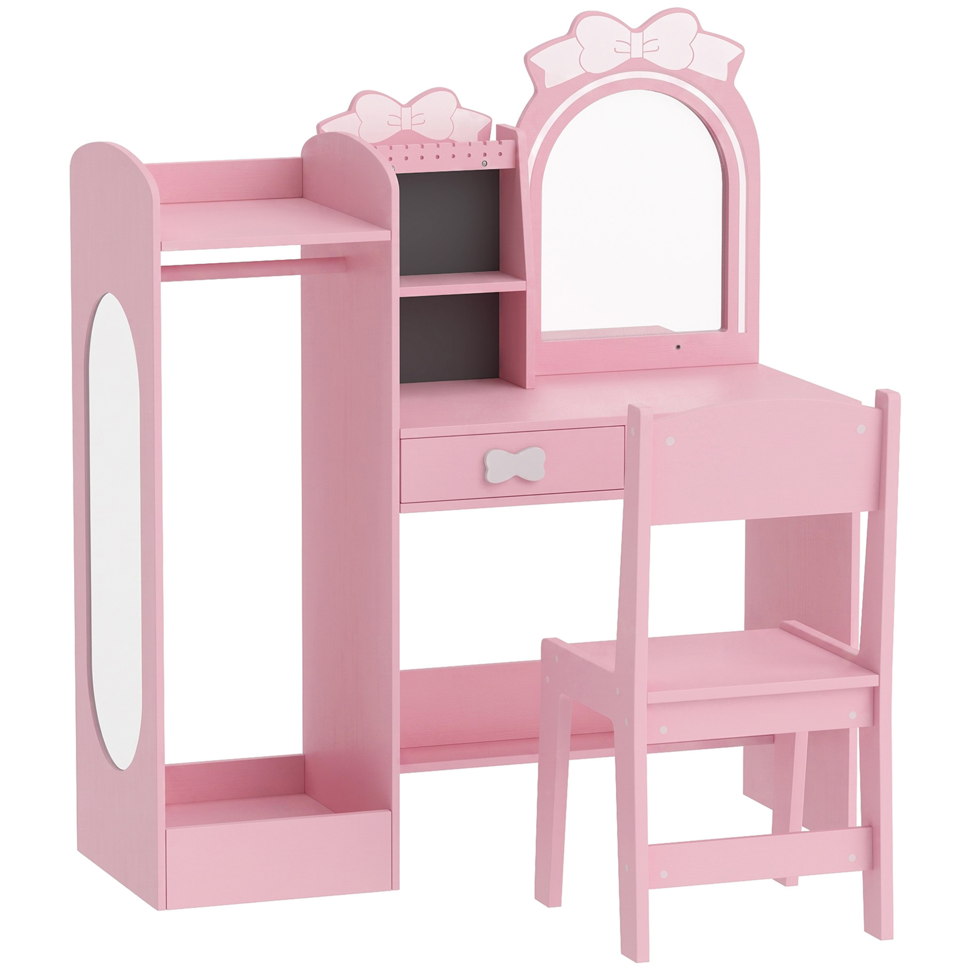 Ensemble de coiffeuse pour enfants MDF Rose, AIYAPLAY