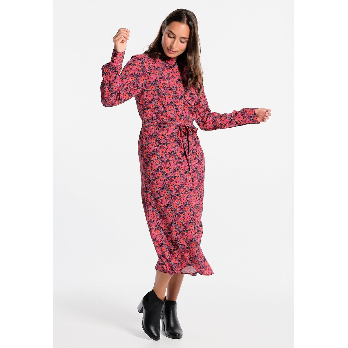 Robe longue cheap fleurie la redoute