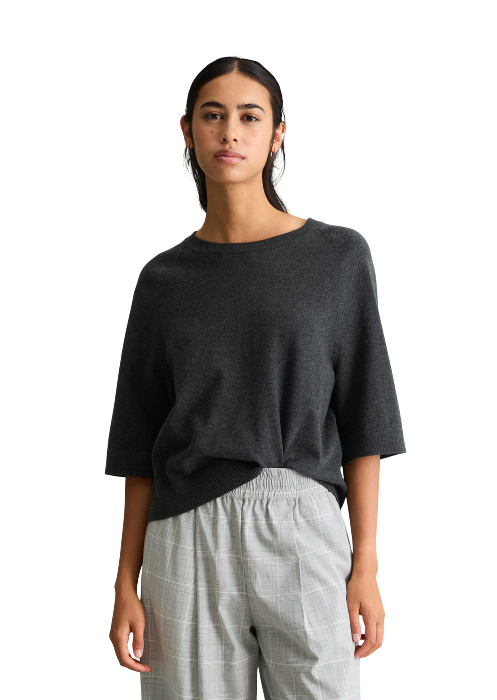 Pull en maille oversize en Soft Cotton Stretch, MARC O’POLO DENIM